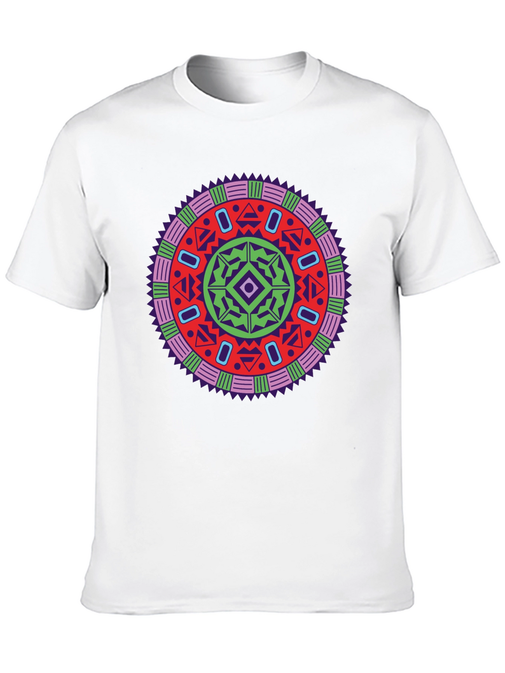 Vibrant Mandala Graphic Tee - Stylish Unisex Design