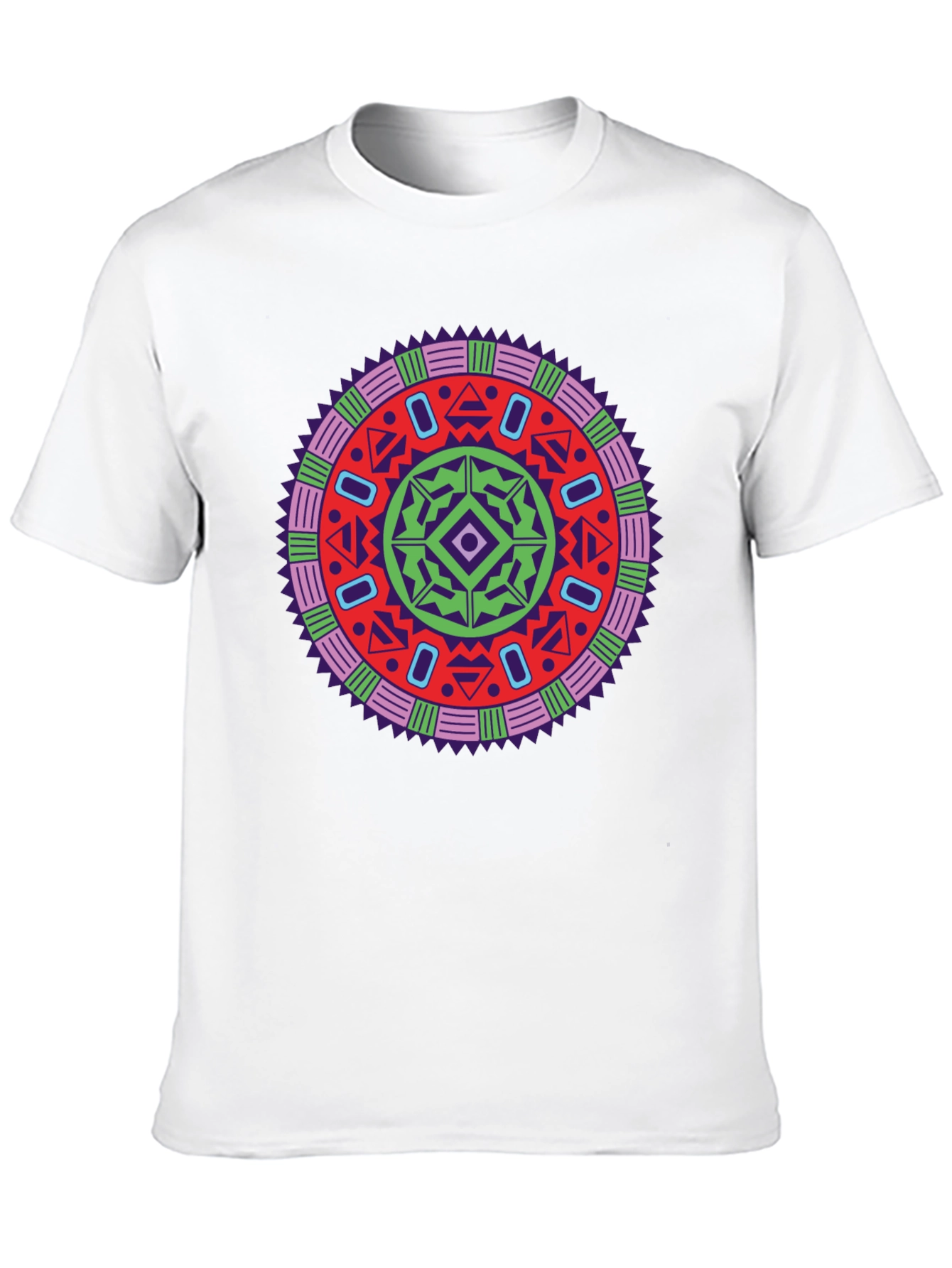 Vibrant Mandala Graphic Tee - Stylish Unisex Design