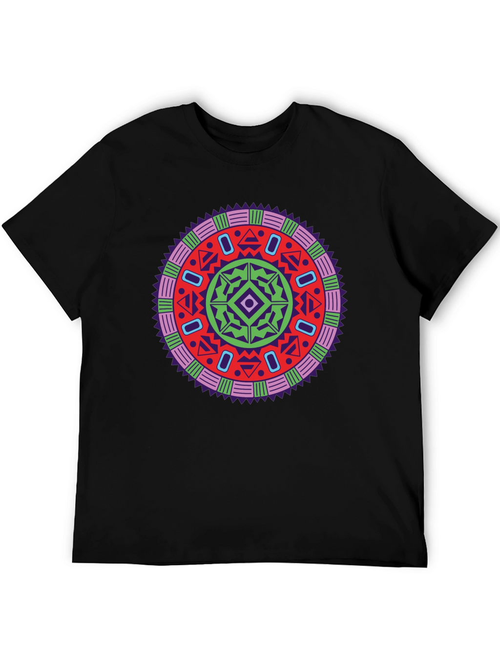 Vibrant Mandala Graphic Tee - Stylish Unisex Design