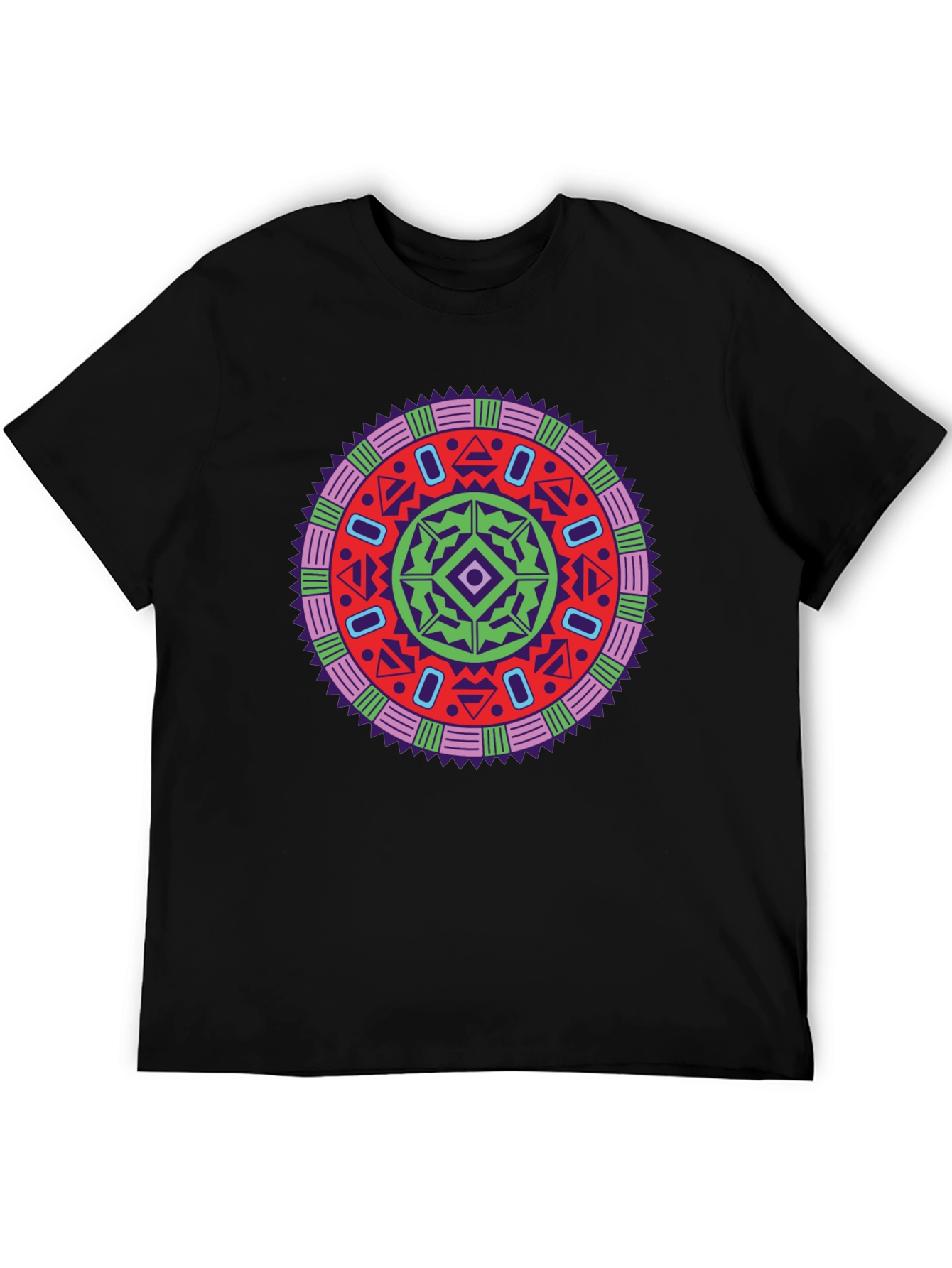 Vibrant Mandala Graphic Tee - Stylish Unisex Design