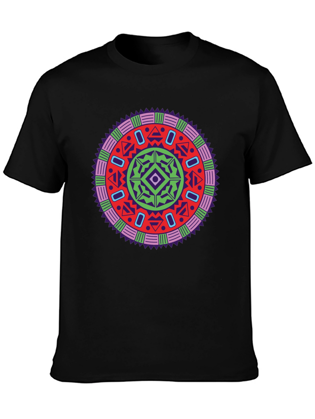 Vibrant Mandala Graphic Tee - Stylish Unisex Design