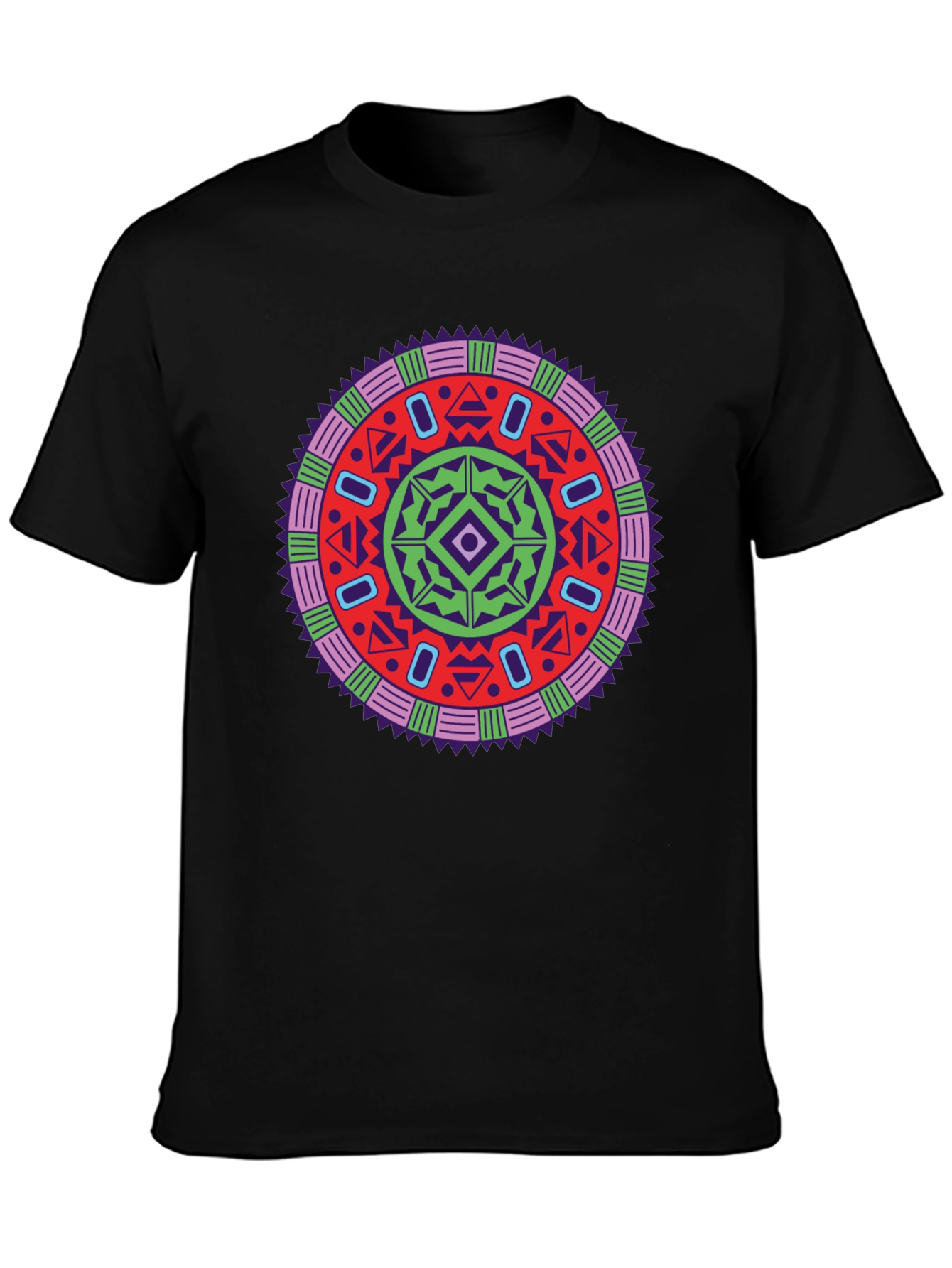 Vibrant Mandala Graphic Tee - Stylish Unisex Design