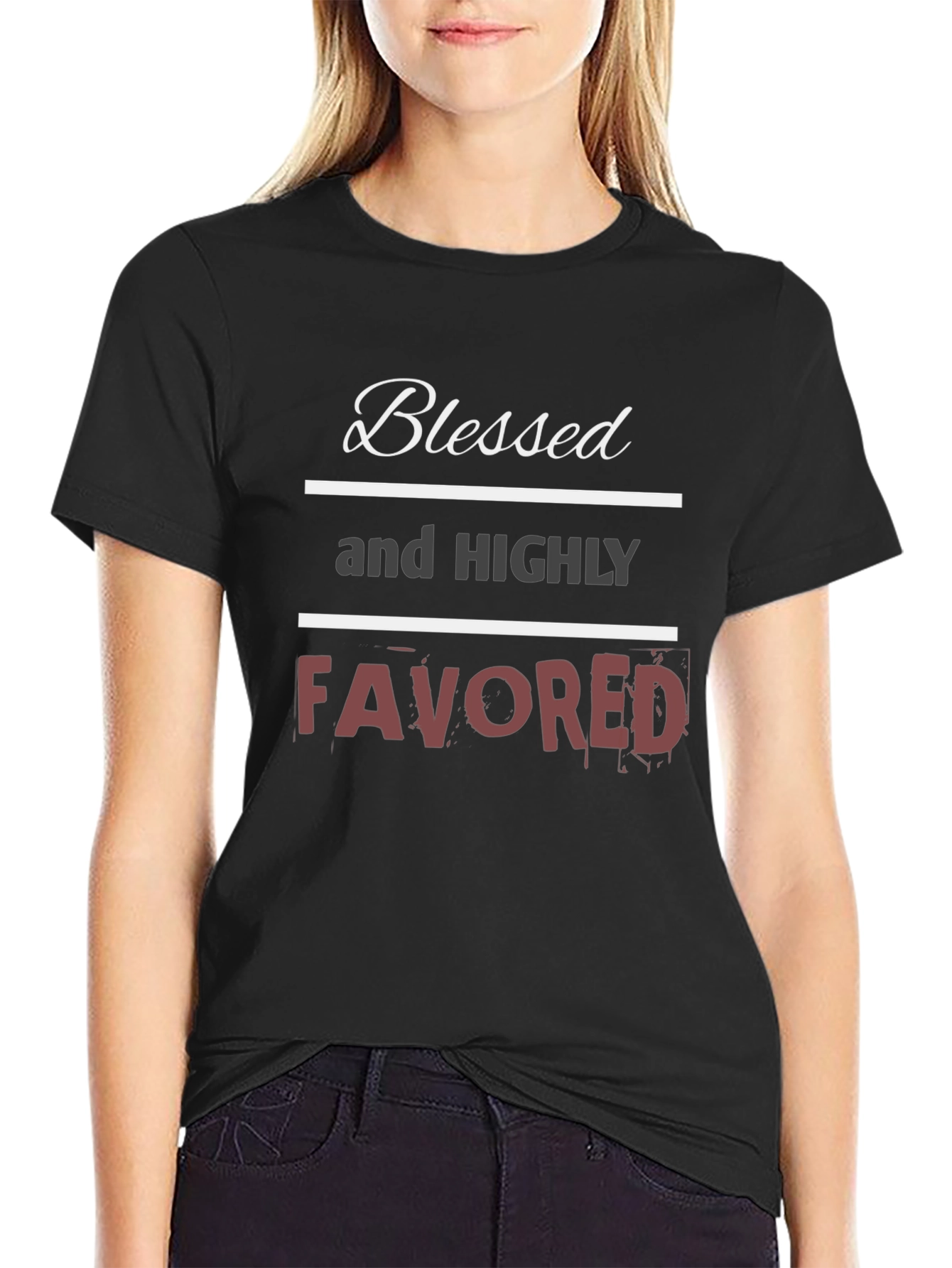 Blessed and Highly Favored Graphic T-Shirt