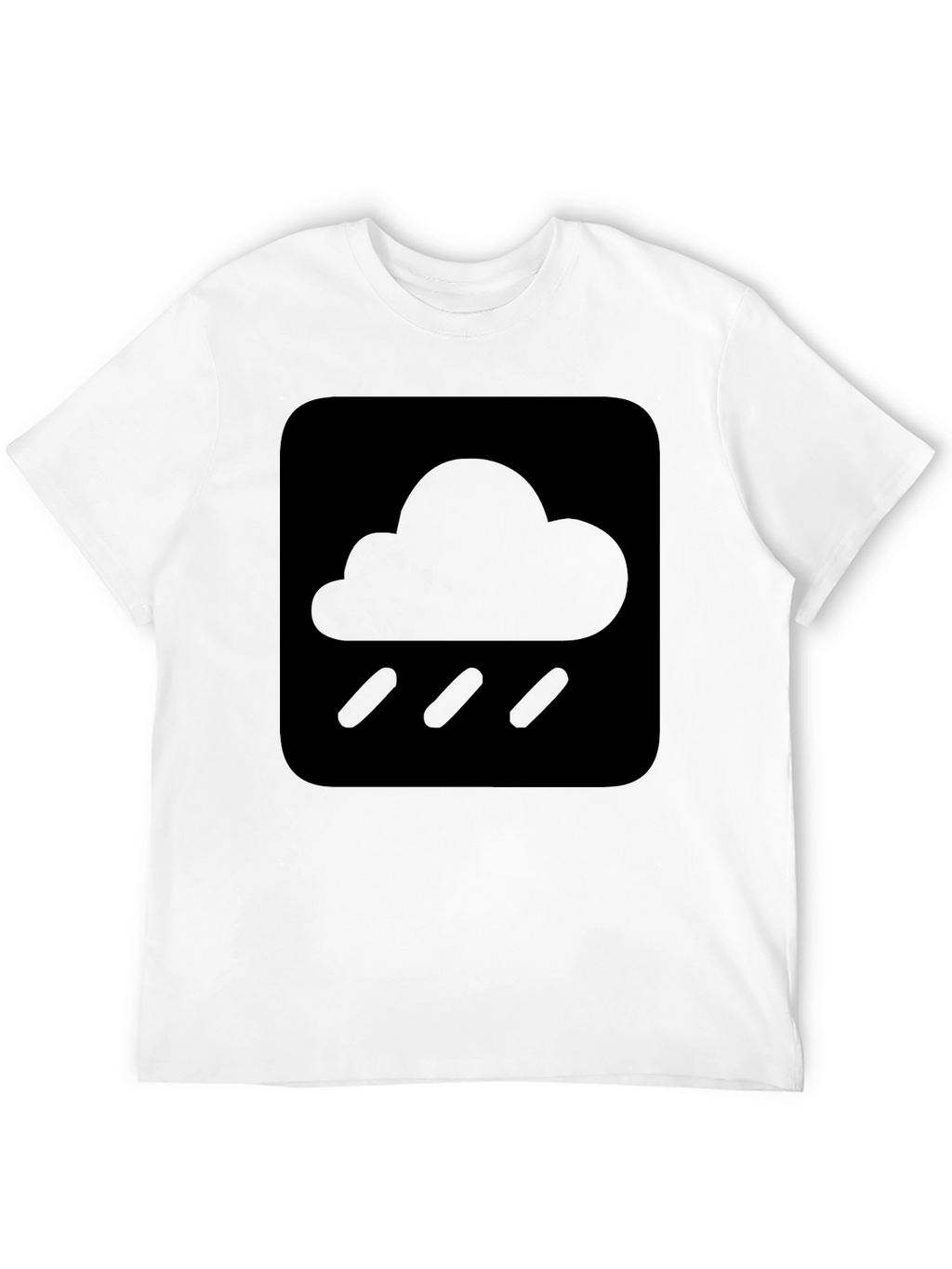 Rainy Day Cloud Graphic T-Shirt - Soft Cotton Tee