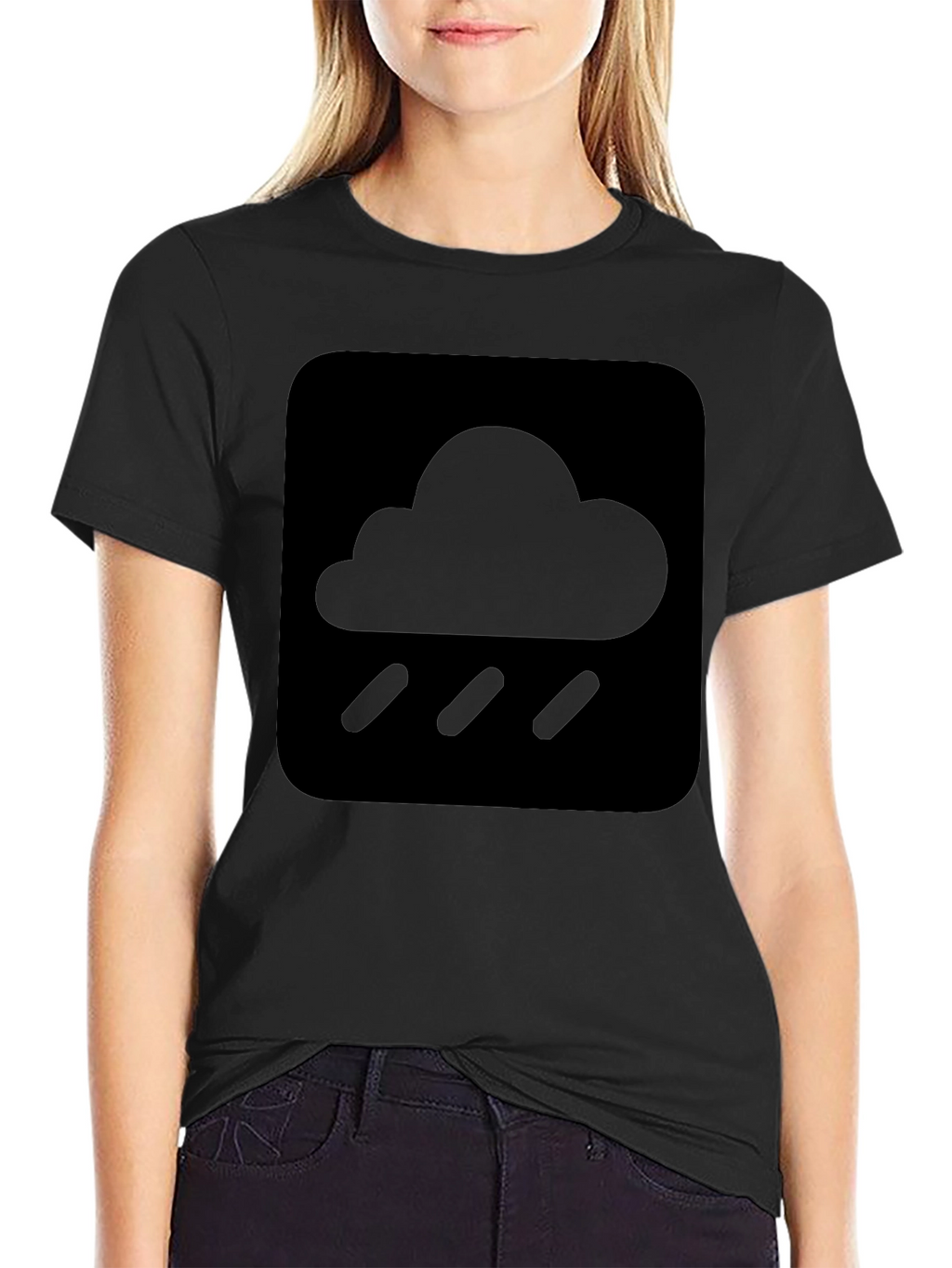 Rainy Day Cloud Graphic T-Shirt - Soft Cotton Tee