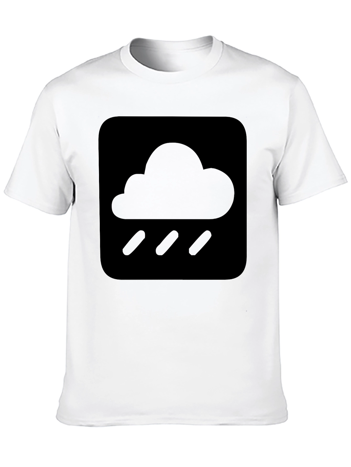 Rainy Day Cloud Graphic T-Shirt - Soft Cotton Tee