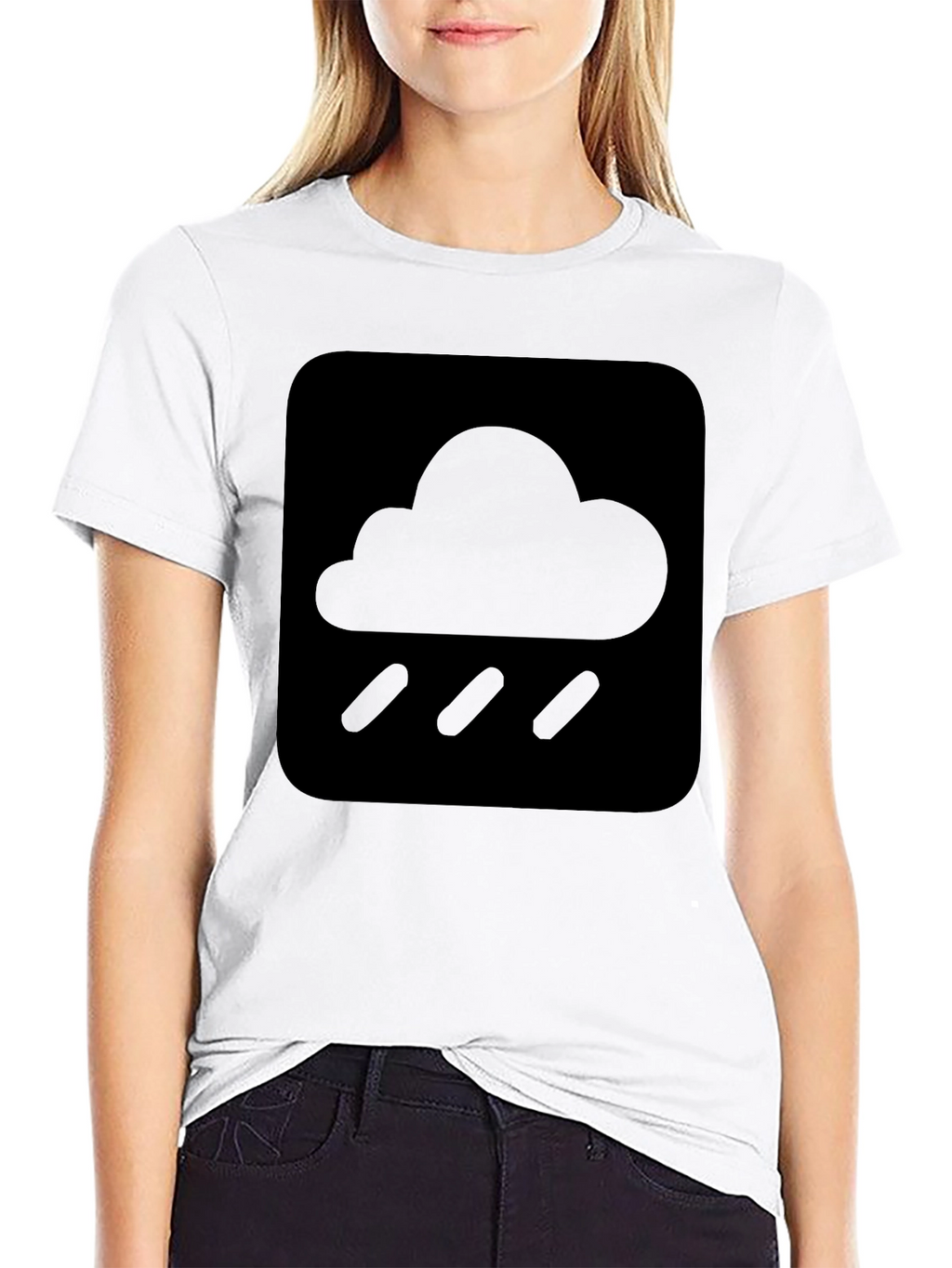 Rainy Day Cloud Graphic T-Shirt - Soft Cotton Tee