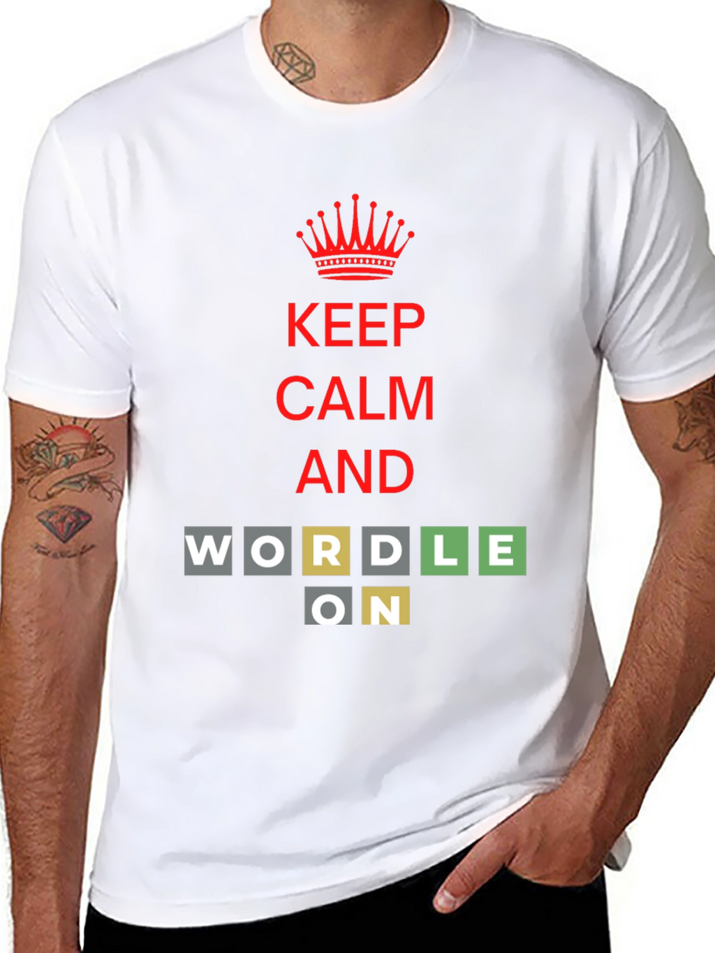 Keep Calm and Wordle On T-Shirt