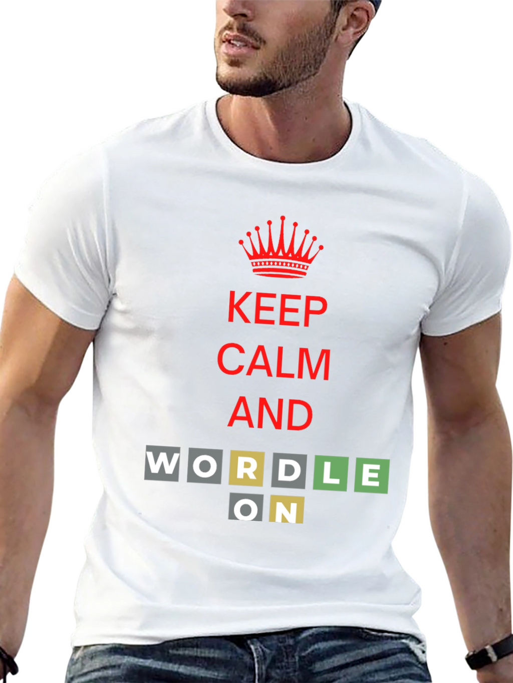 Keep Calm and Wordle On T-Shirt