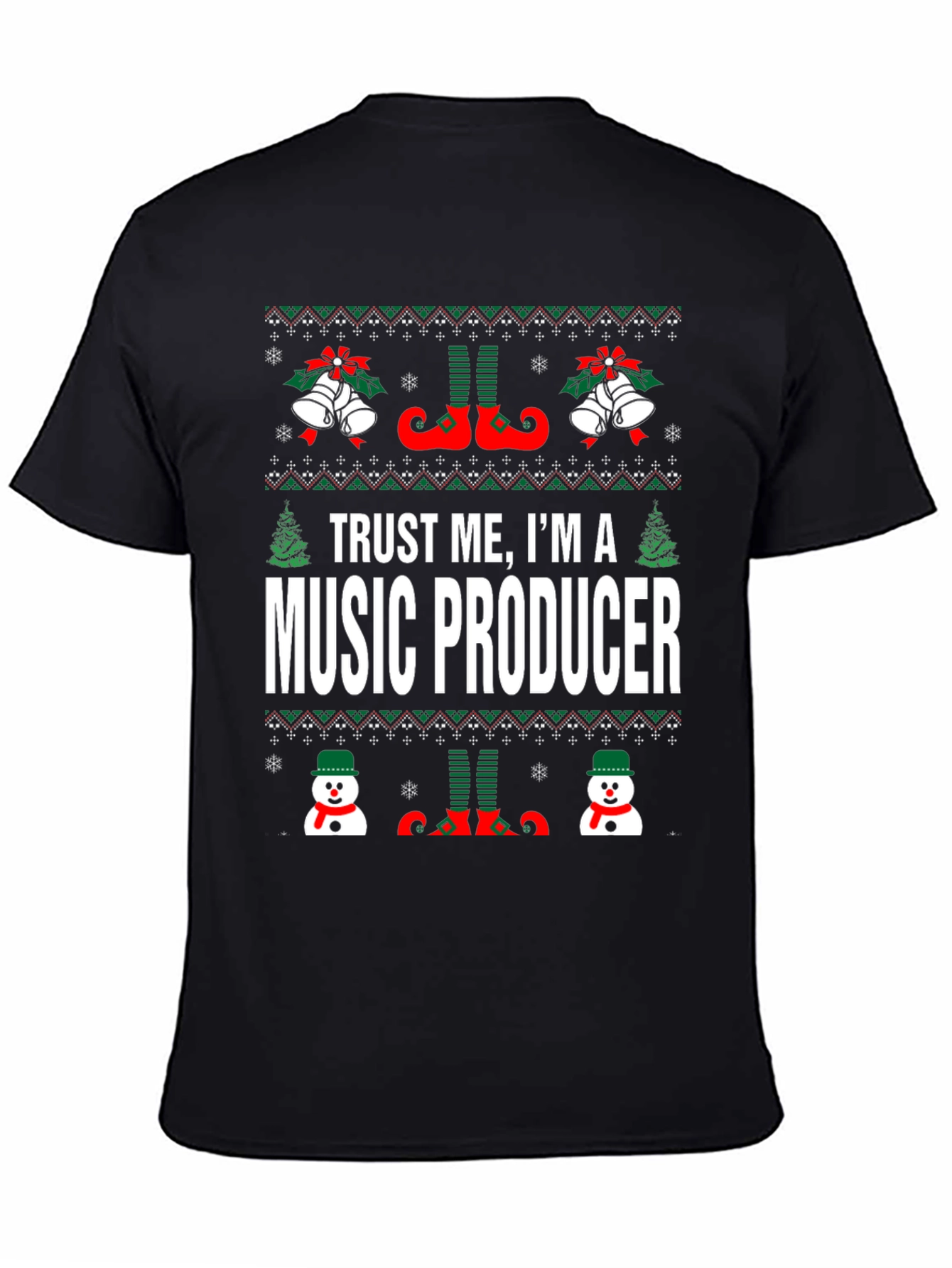 Music Producer Ugly Christmas T-Shirt