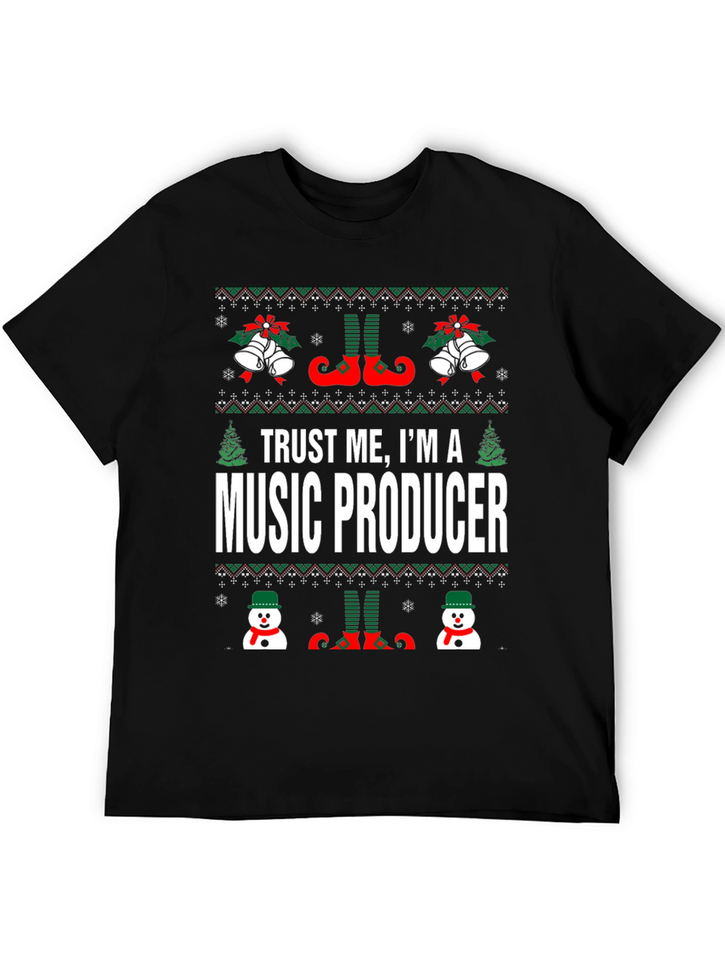 Music Producer Ugly Christmas T-Shirt