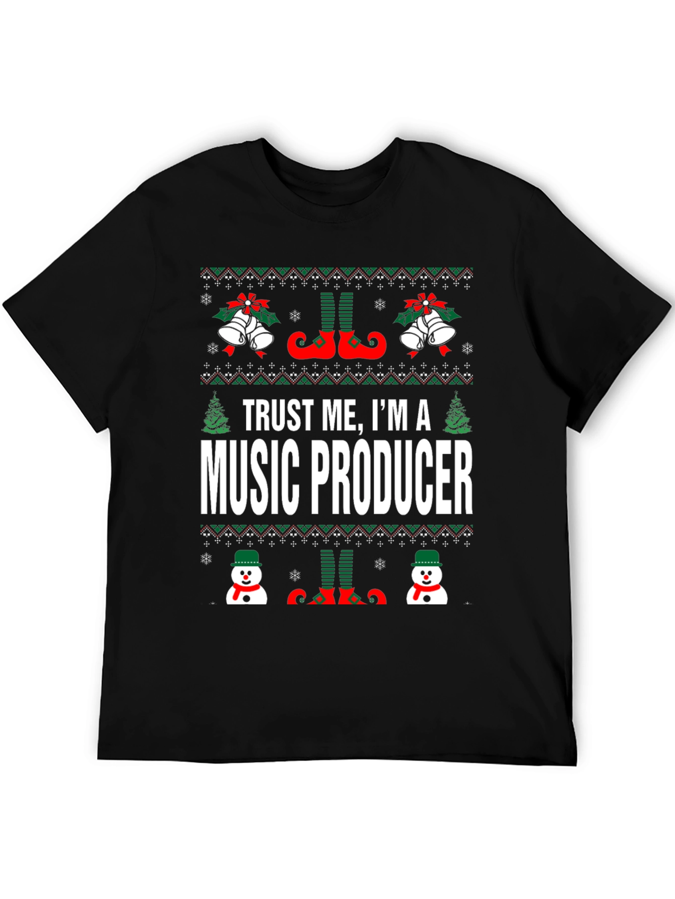 Music Producer Ugly Christmas T-Shirt