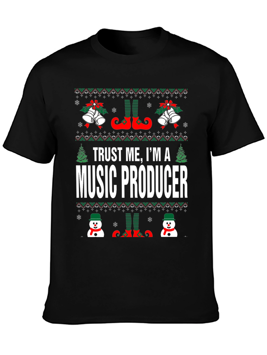 Music Producer Ugly Christmas T-Shirt