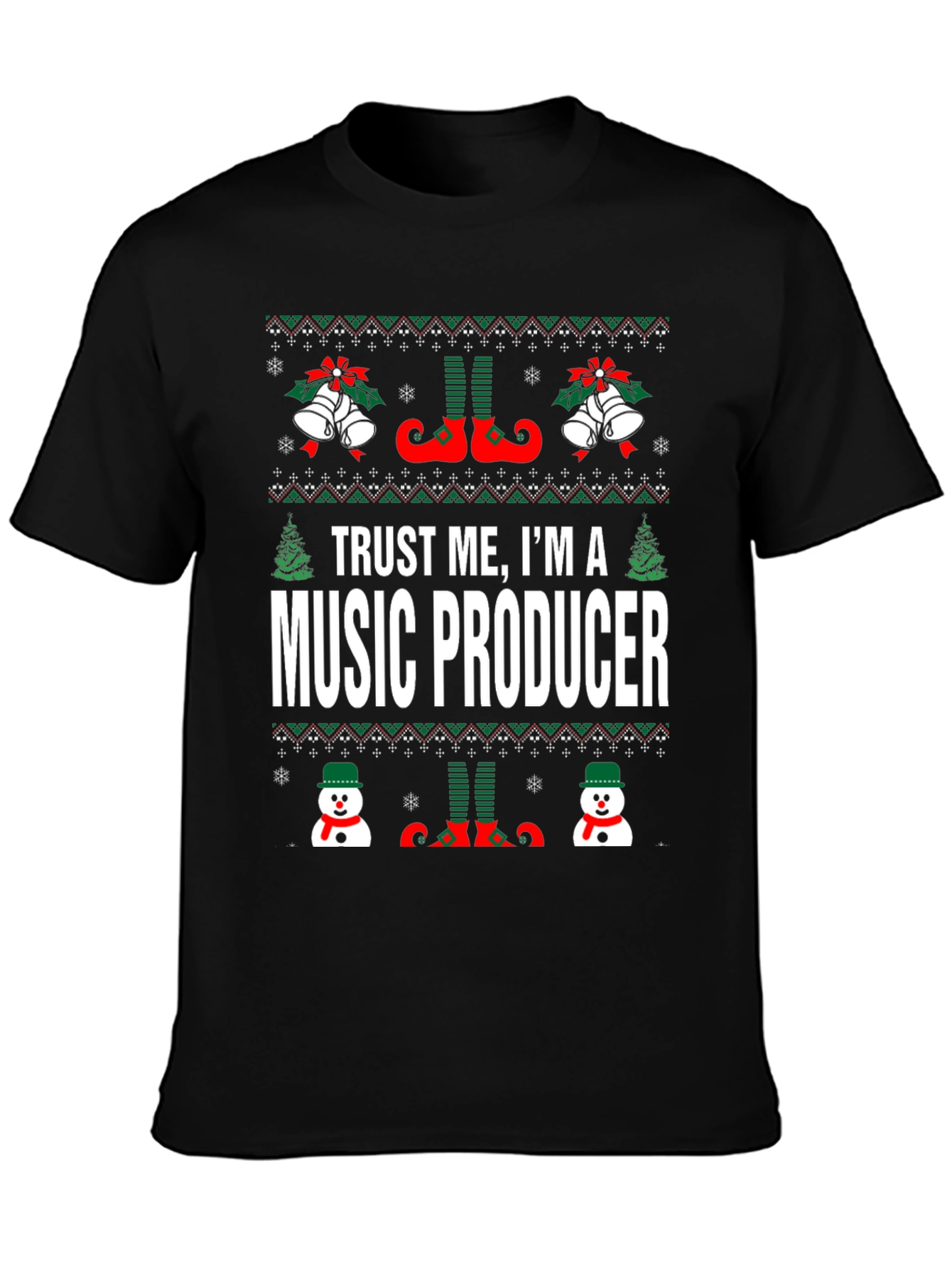 Music Producer Ugly Christmas T-Shirt
