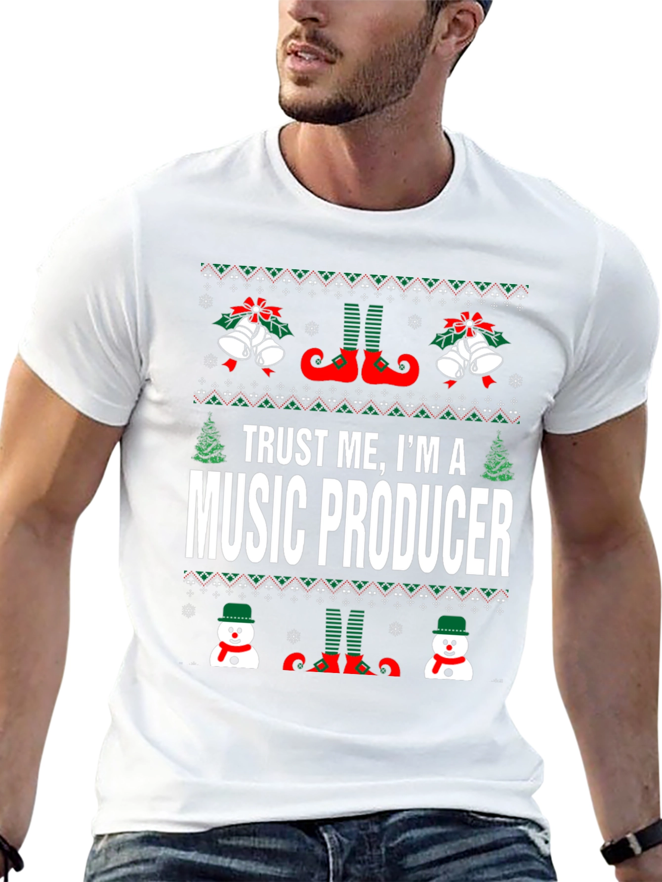Music Producer Ugly Christmas T-Shirt
