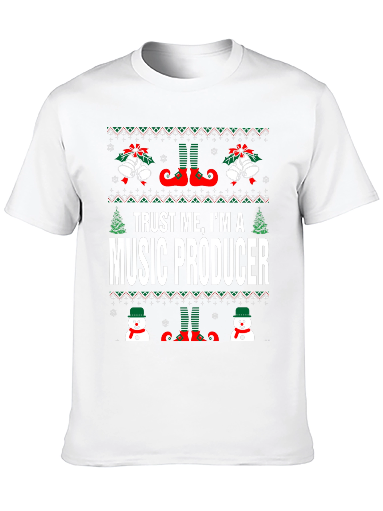 Music Producer Ugly Christmas T-Shirt