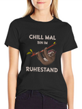 Chill Mal Bin Im Ruhestand Sloth T-Shirt