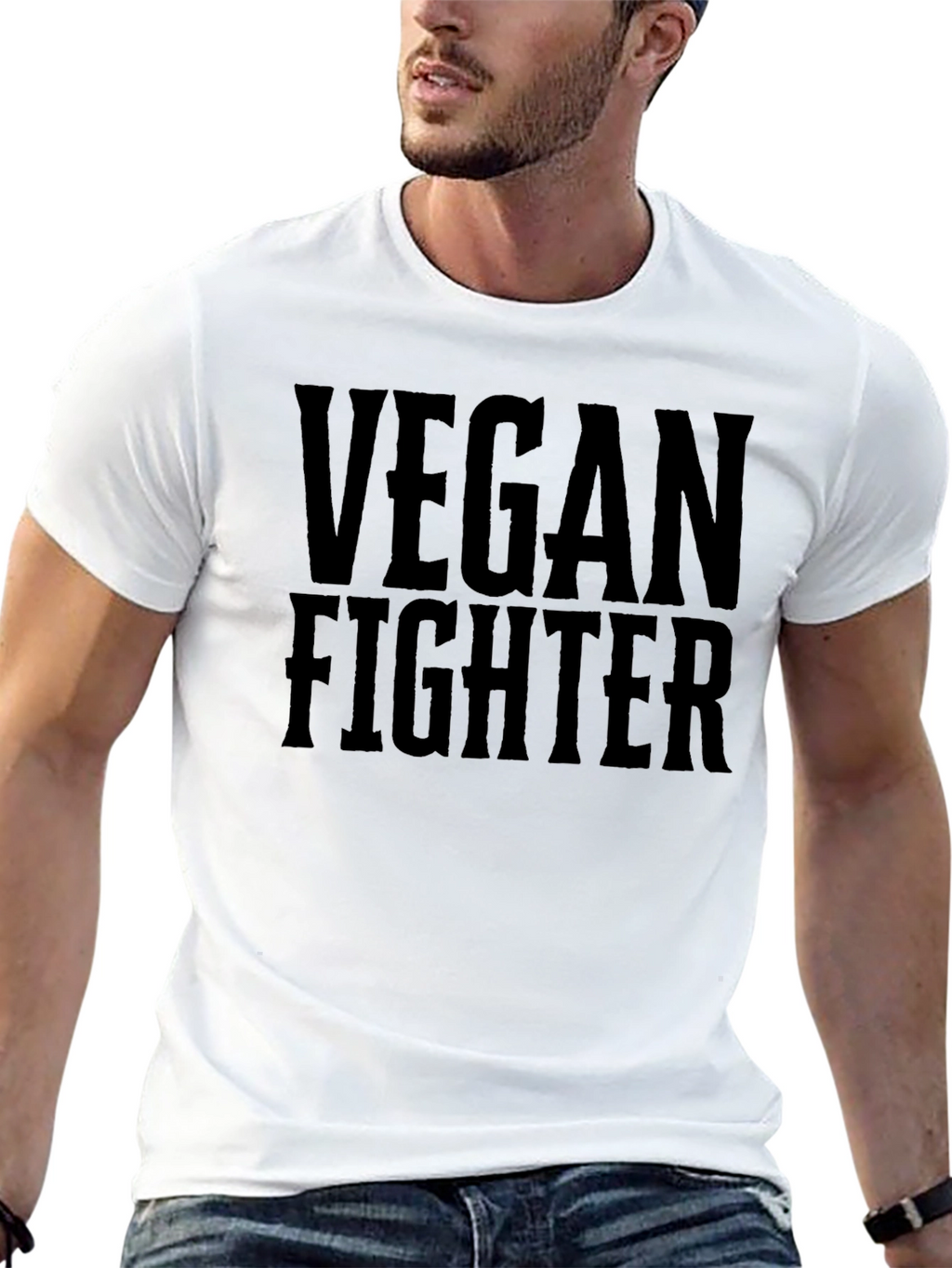 Vegan Fighter T-Shirt - Bold Graphic Tee