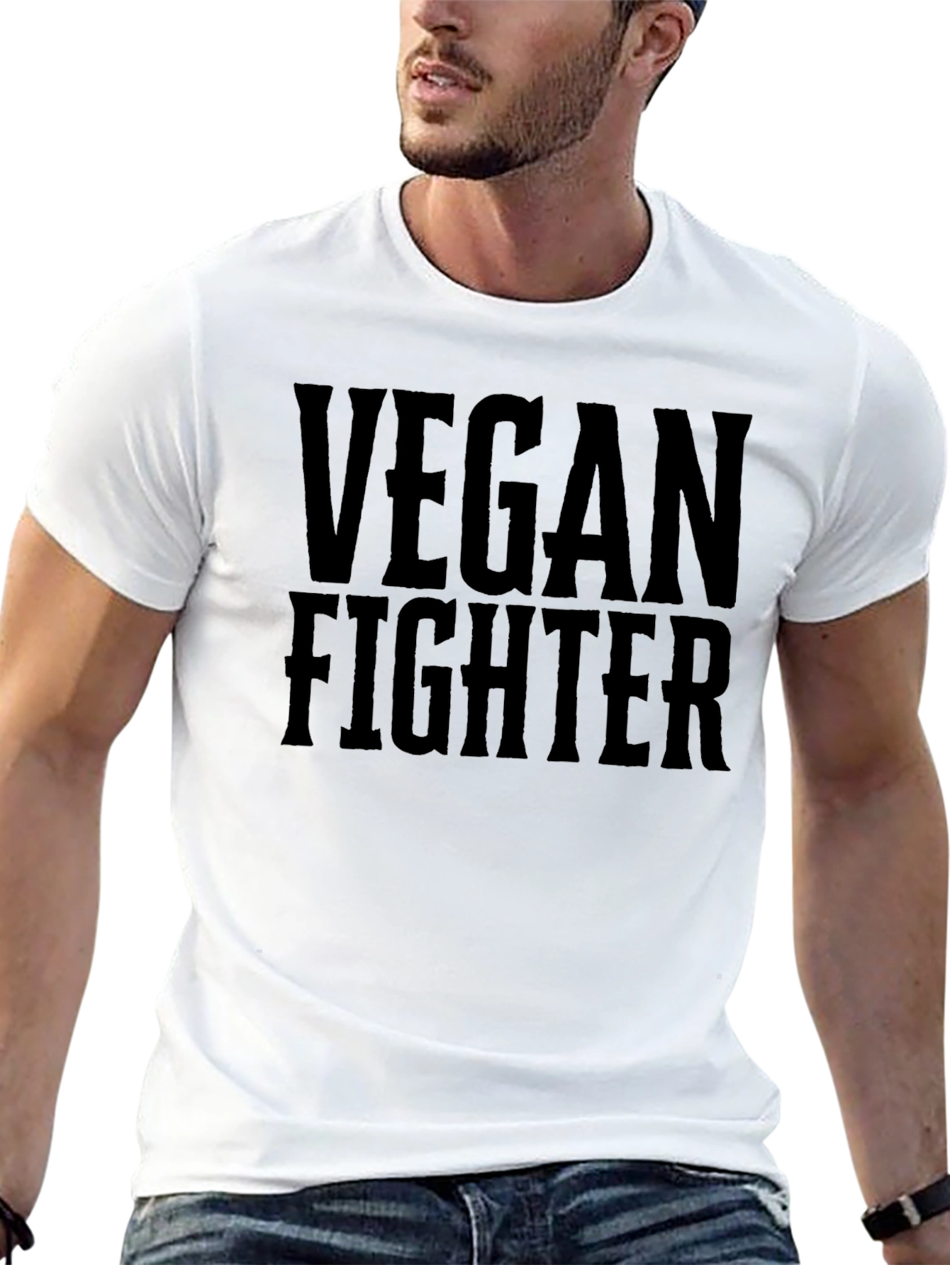 Vegan Fighter T-Shirt - Bold Graphic Tee