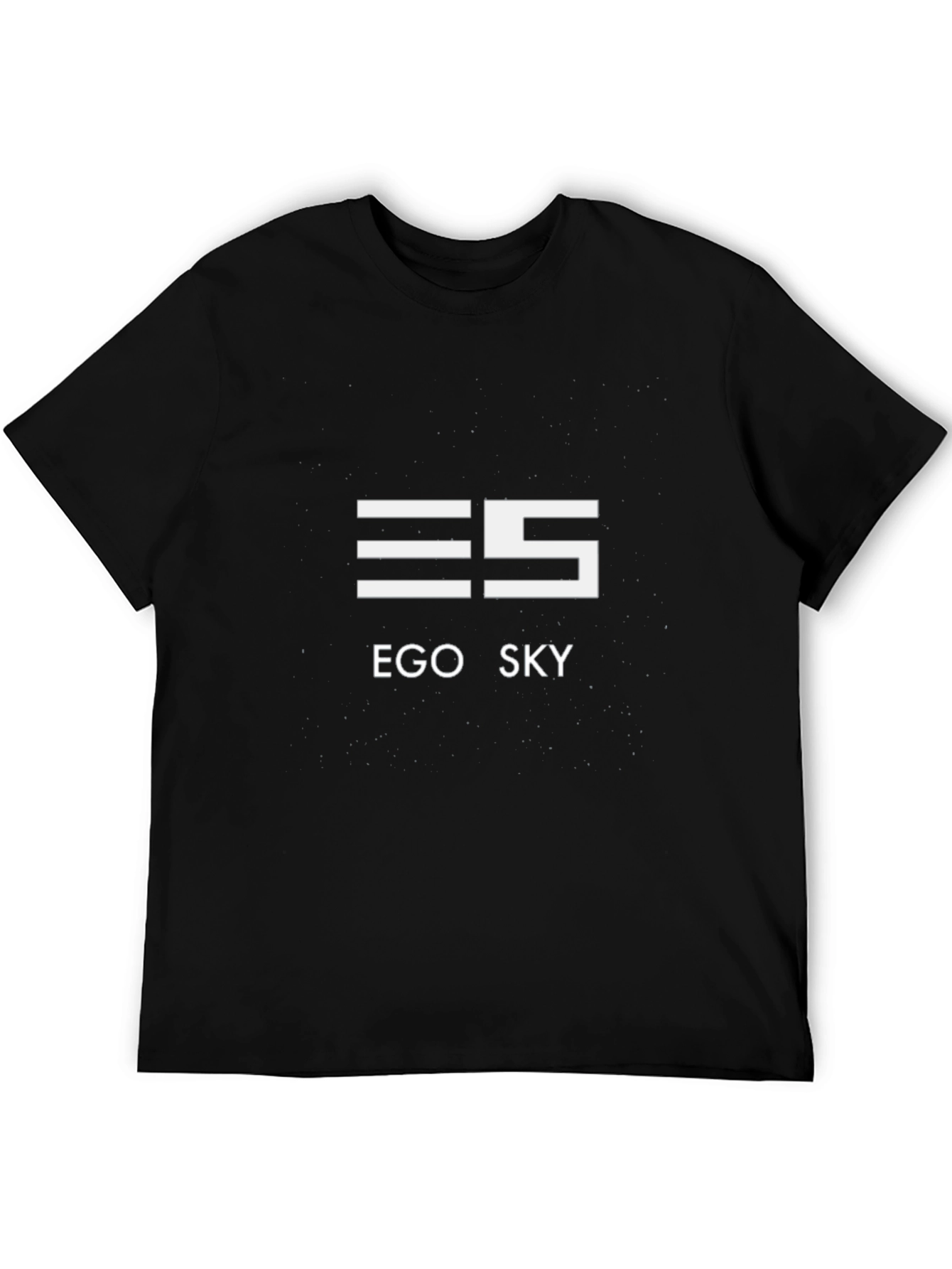 Ego Sky Graphic Tee - Stylish Black Cotton T-Shirt