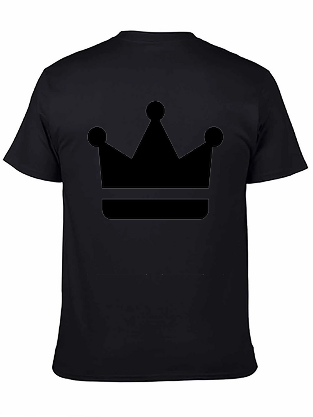 Crown Graphic Tee - Black Cotton