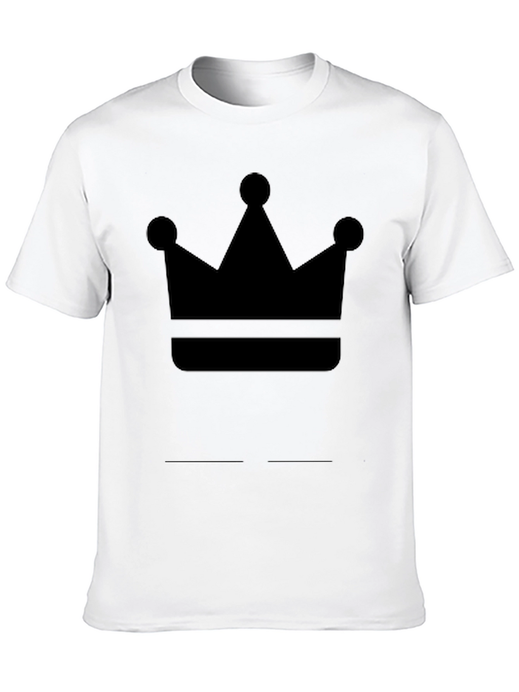 Crown Graphic Tee - Black Cotton