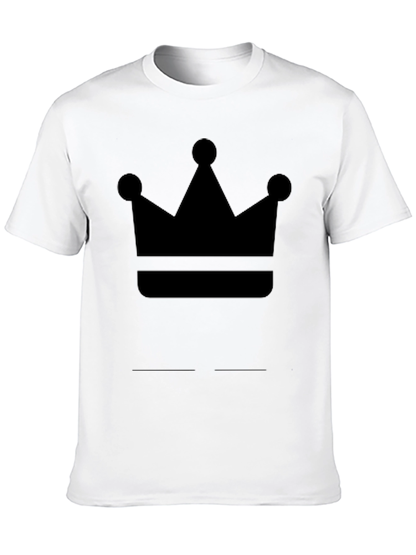 Crown Graphic Tee - Black Cotton