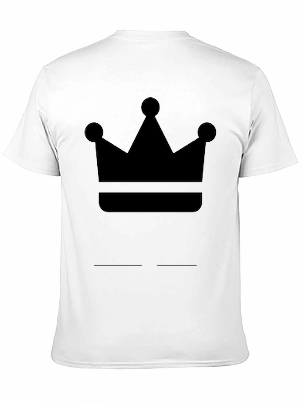 Crown Graphic Tee - Black Cotton