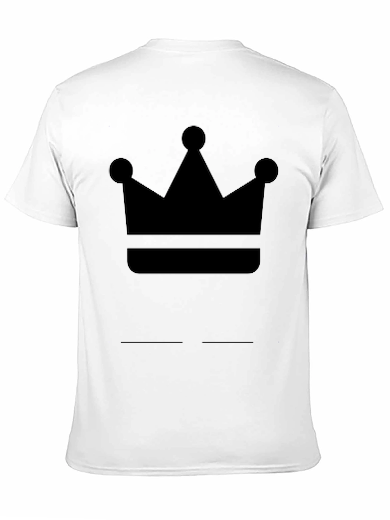 Crown Graphic Tee - Black Cotton