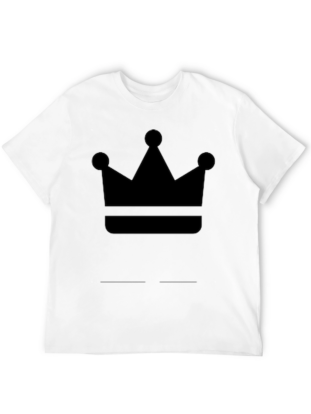 Crown Graphic Tee - Black Cotton