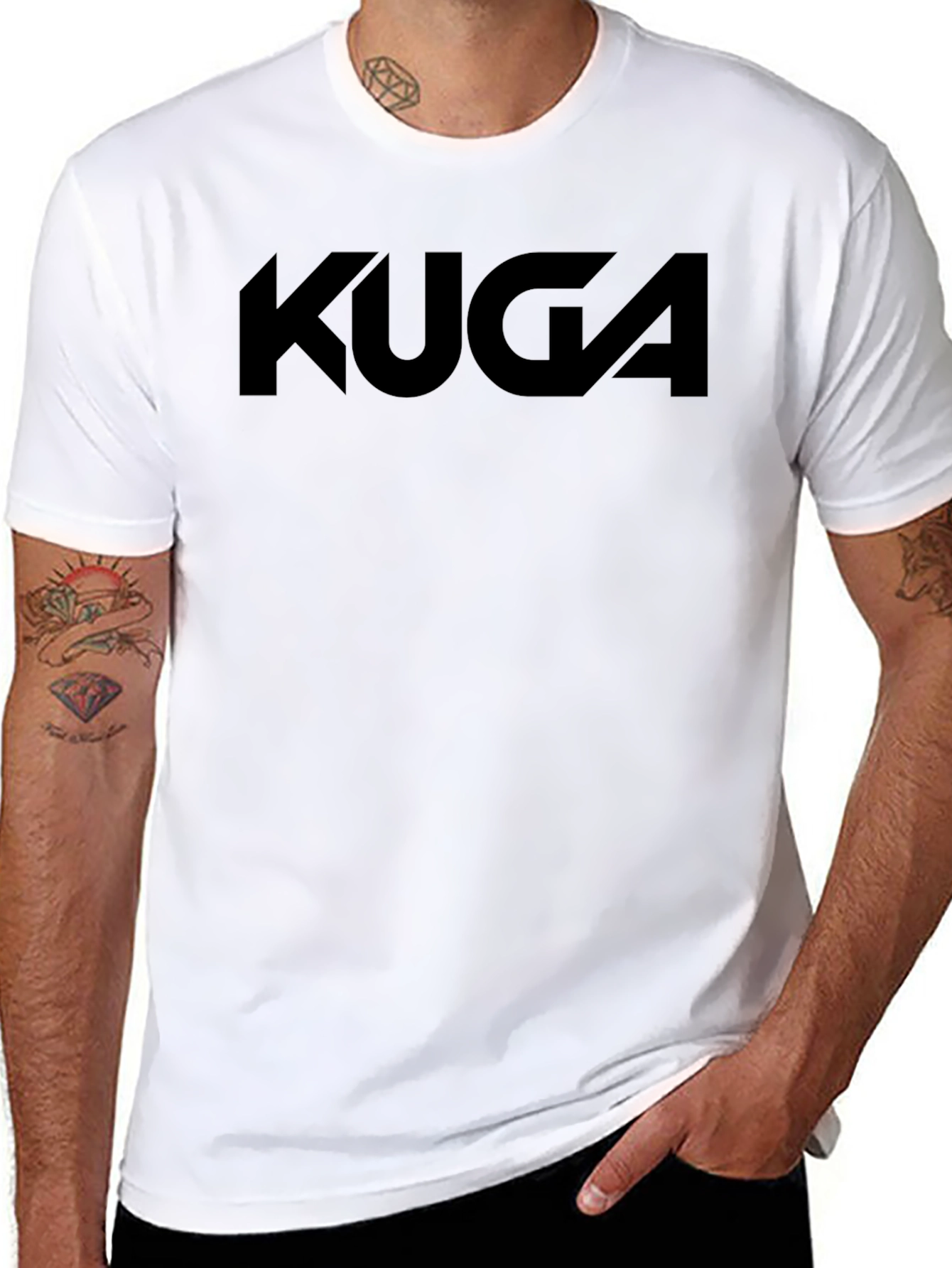KUGA Graphic Tee - Modern Black T-Shirt