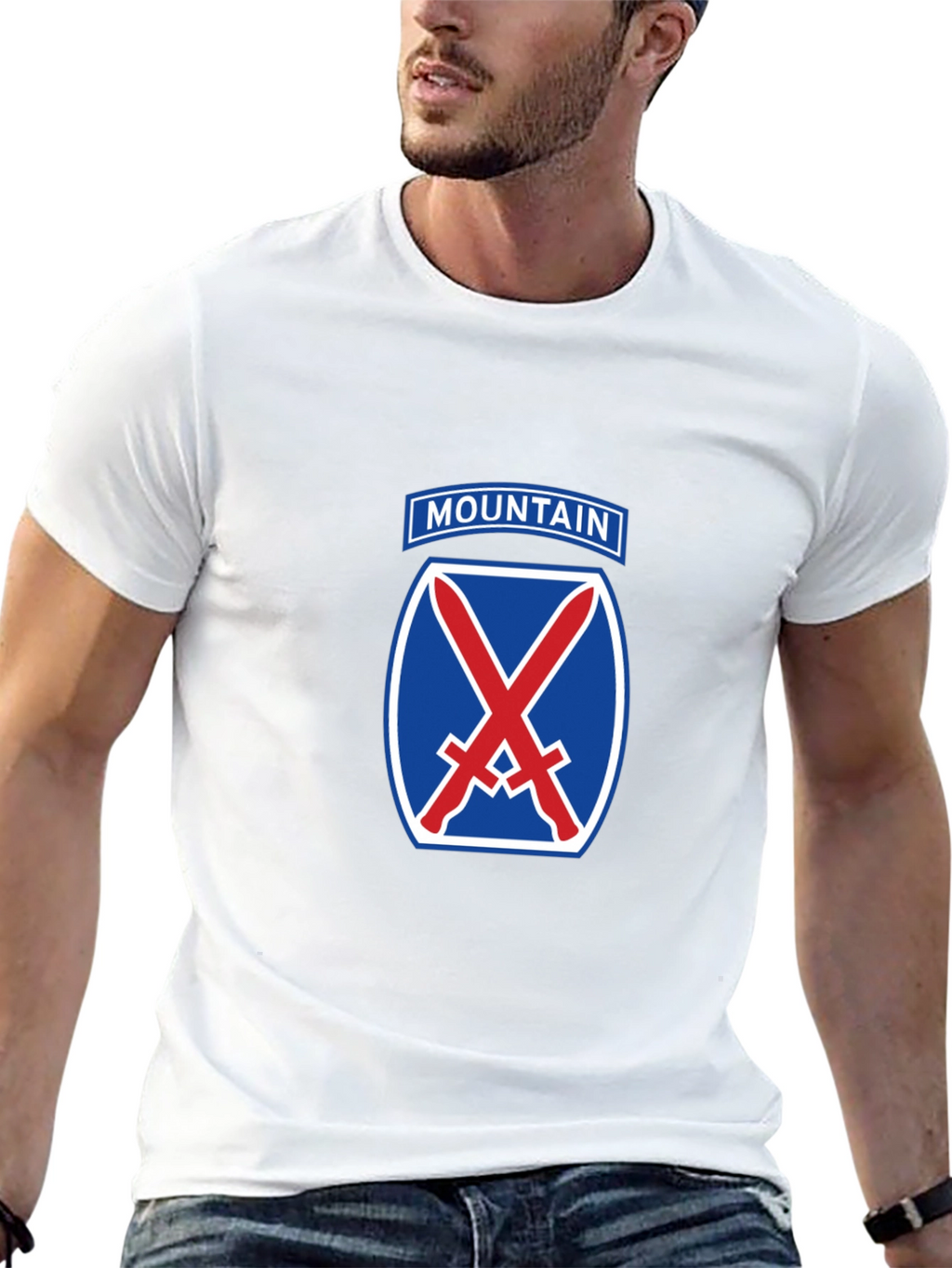 10th Mountain Division Black T-Shirt