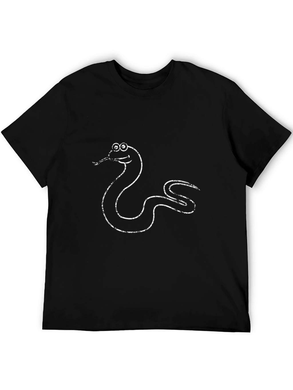 Funny Snake Graphic T-Shirt - Black