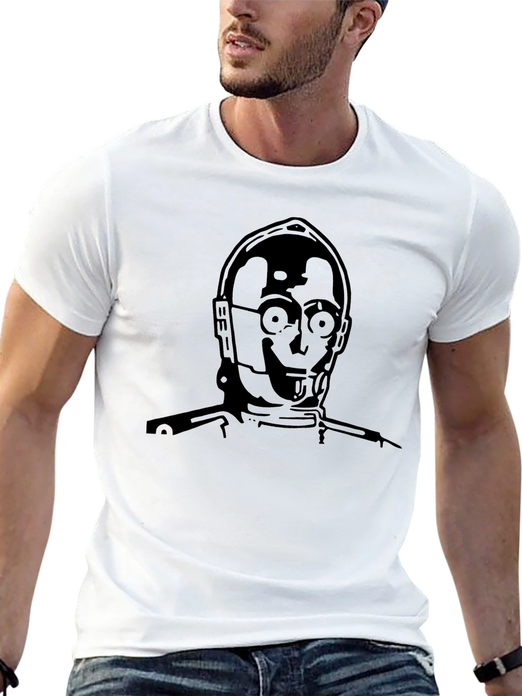 C-3PO Star Wars T-Shirt - Black Graphic Tee
