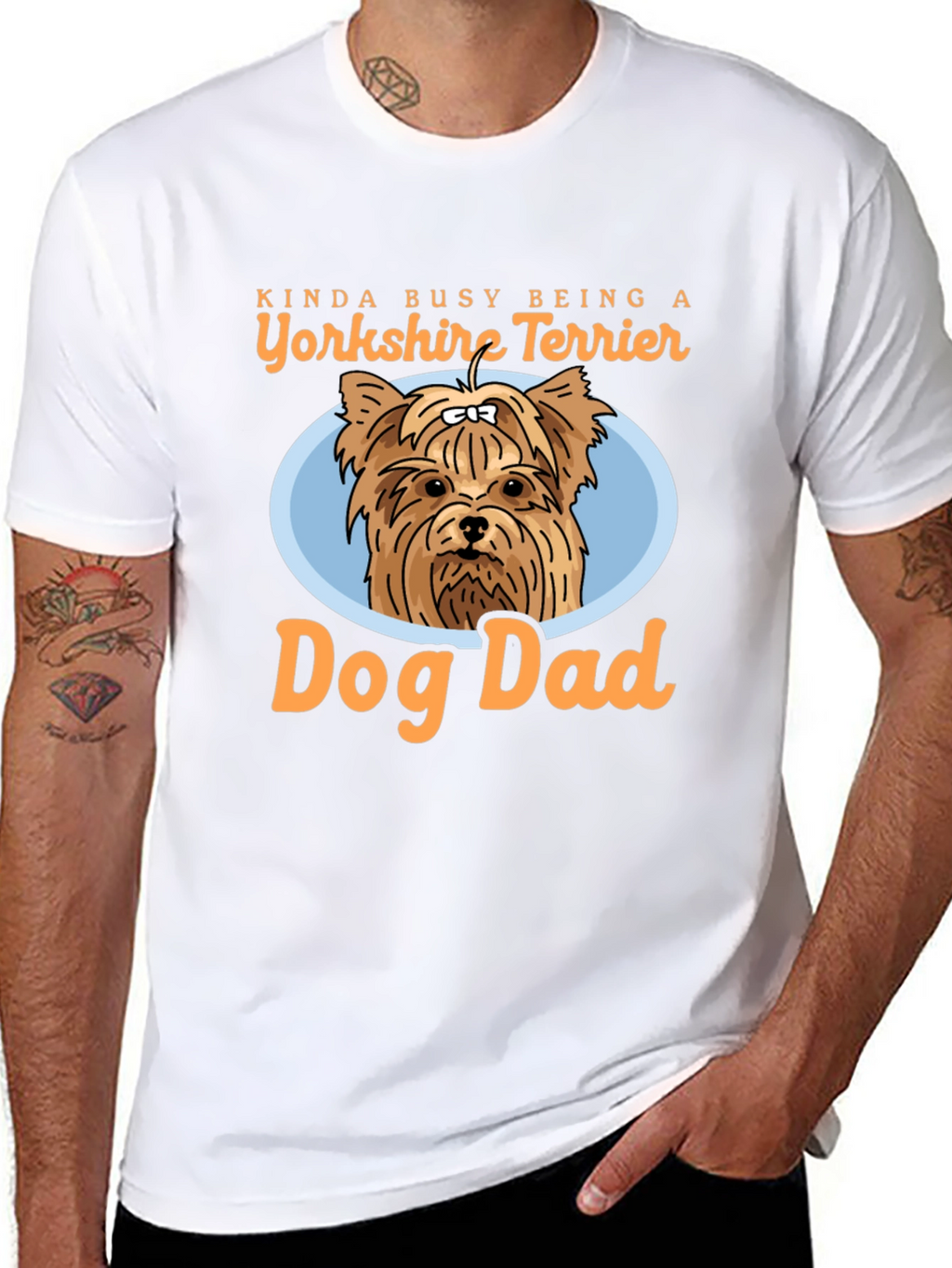 Yorkshire Terrier Dog Dad T-Shirt