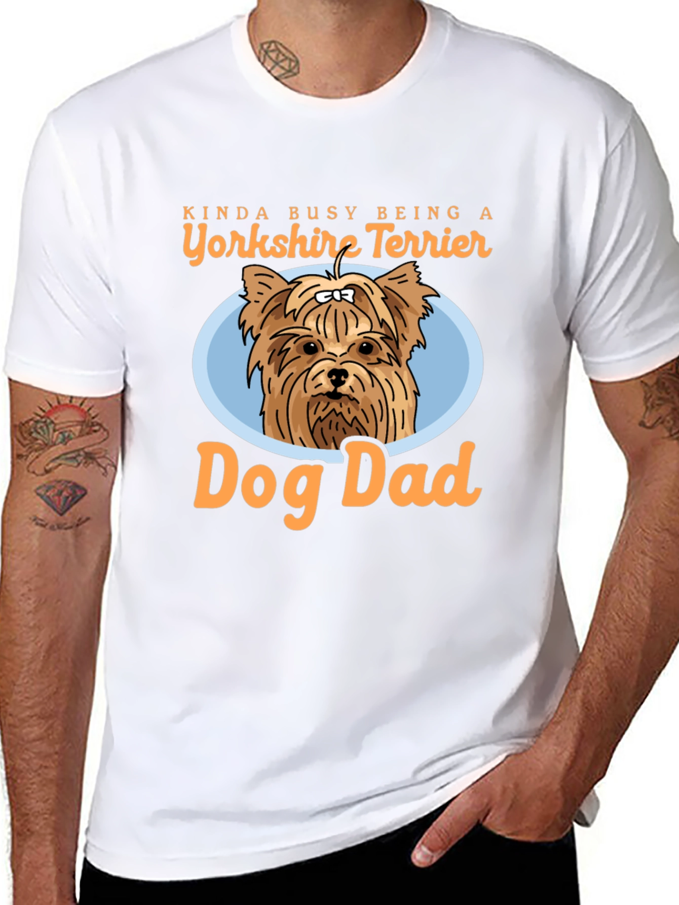 Yorkshire Terrier Dog Dad T-Shirt