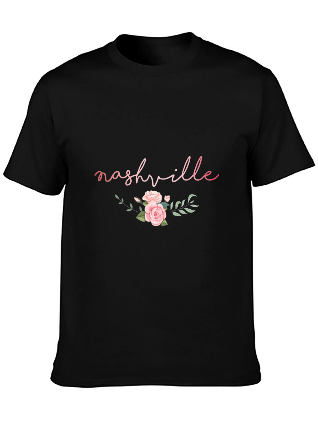 Nashville Floral Graphic Tee - Black