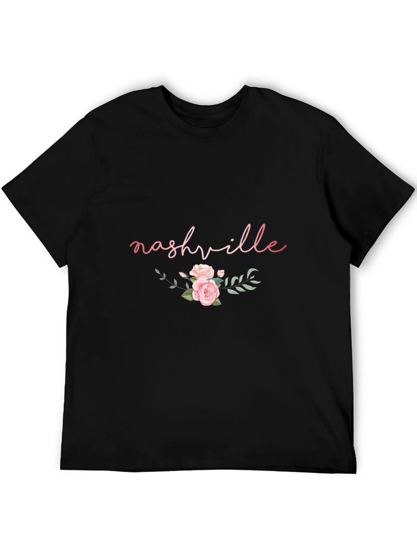 Nashville Floral Graphic Tee - Black