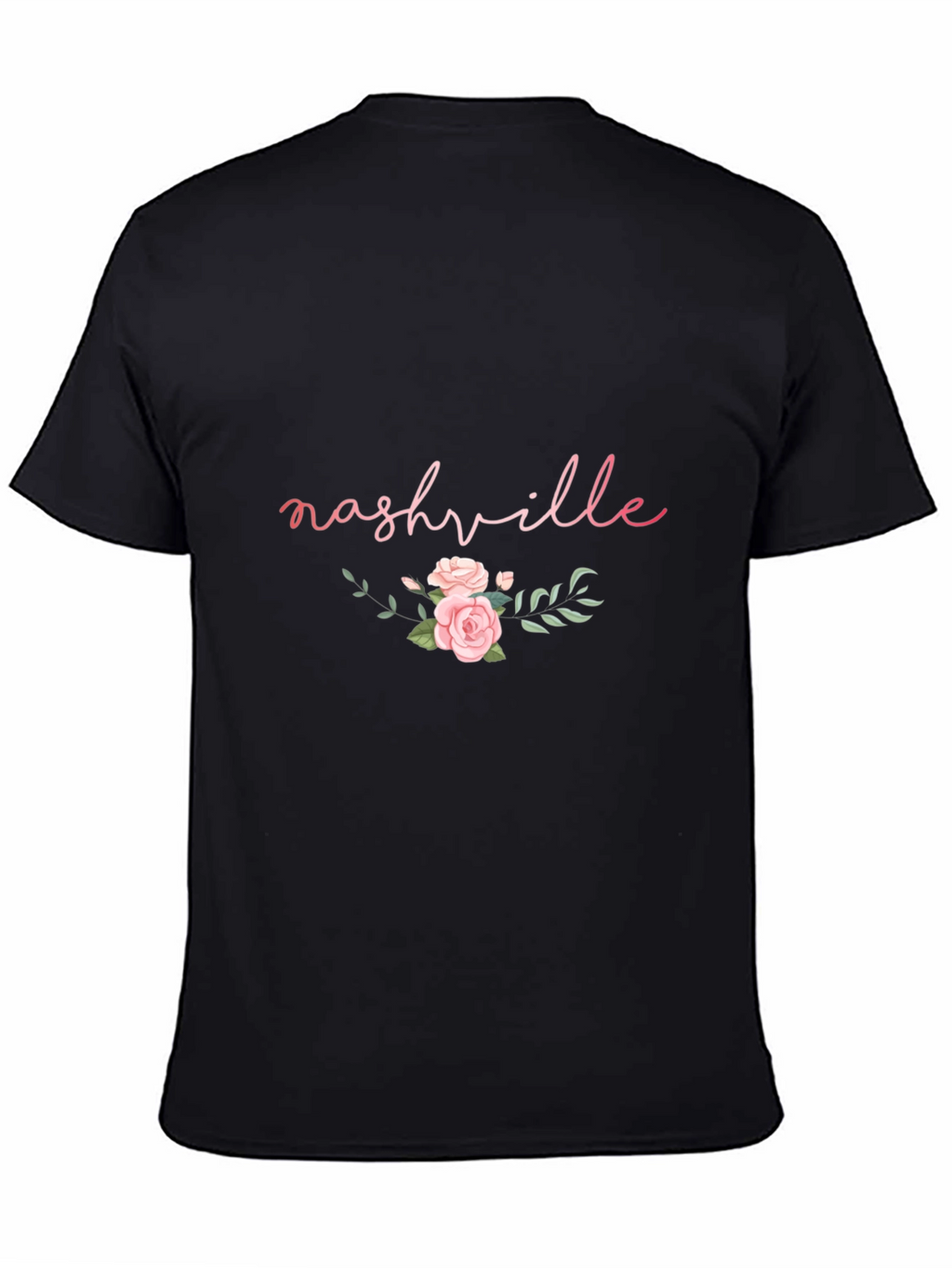 Nashville Floral Graphic Tee - Black