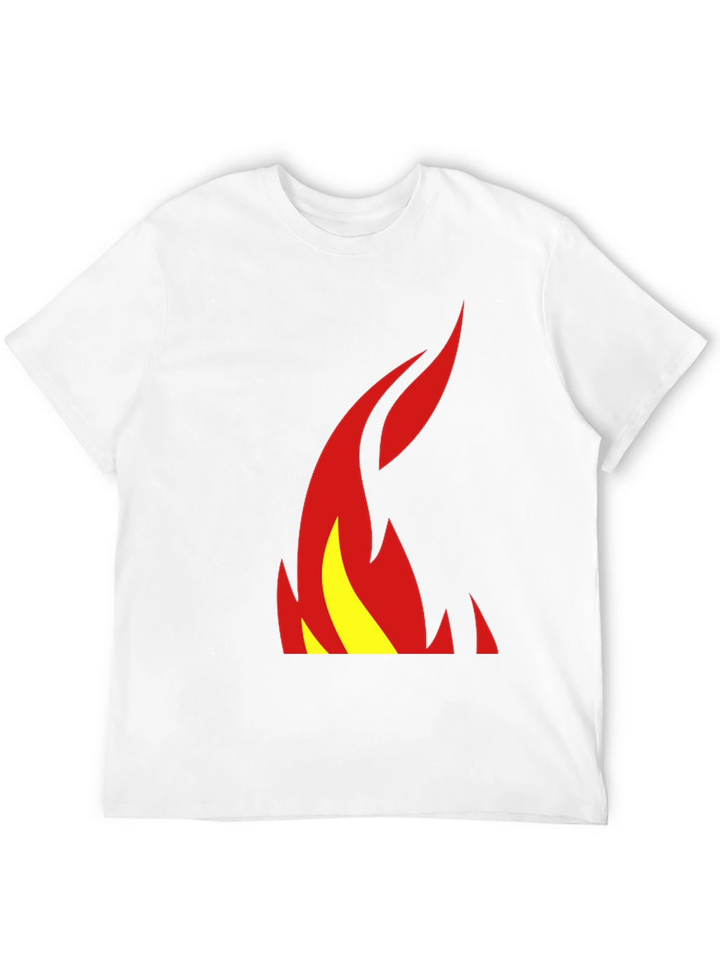 Flame Graphic Tee - Stylish Black T-Shirt