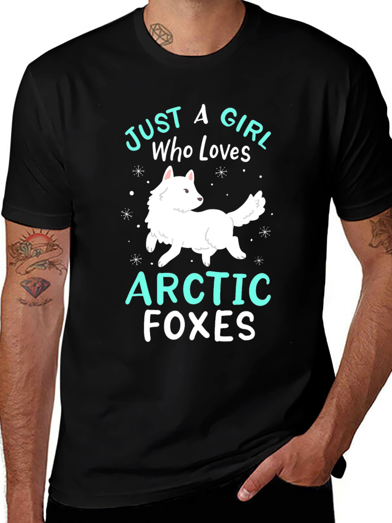 Arctic Foxes Graphic Tee: Just a Girl Who Loves Foxes