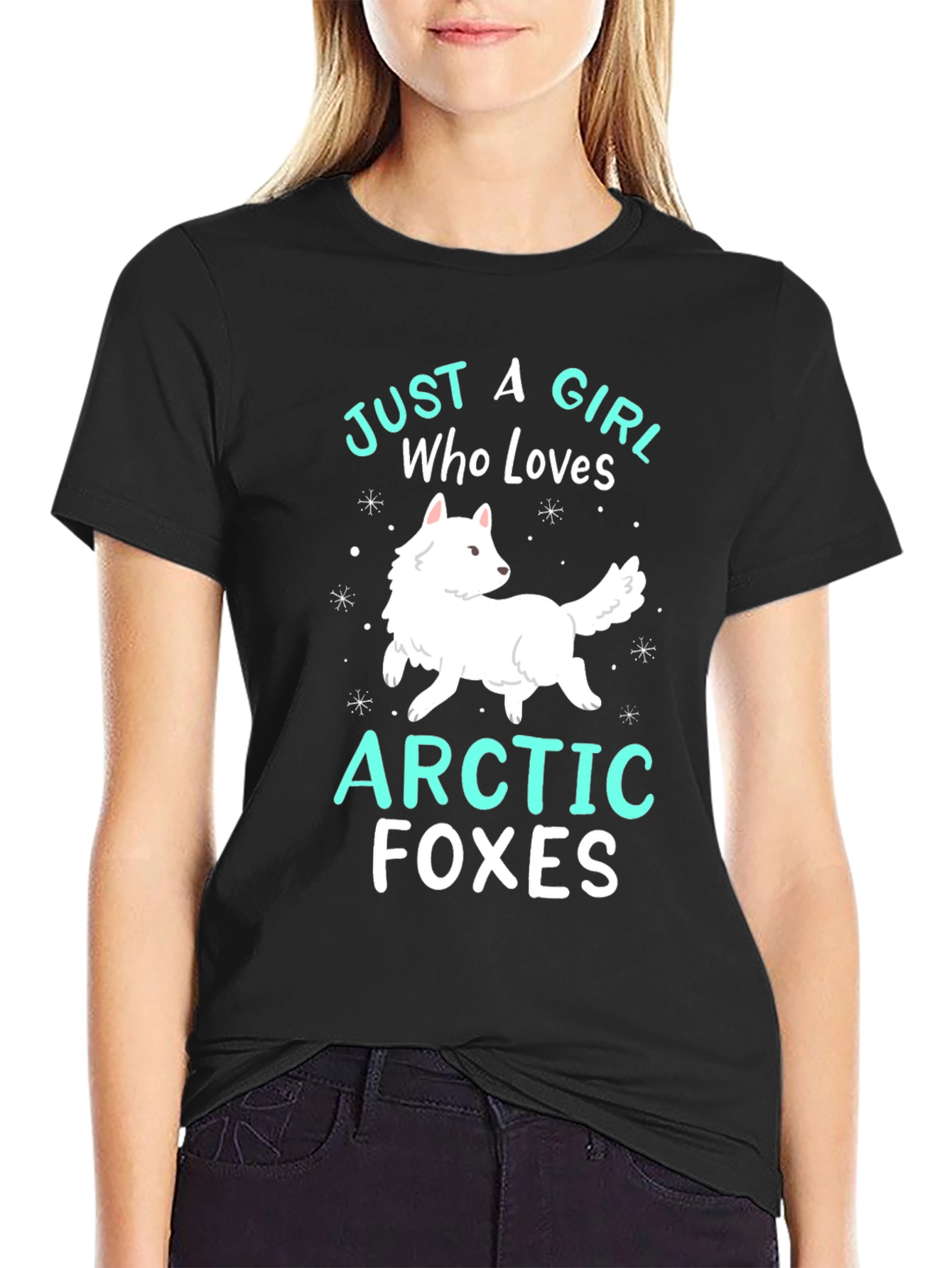 Arctic Foxes Graphic Tee: Just a Girl Who Loves Foxes