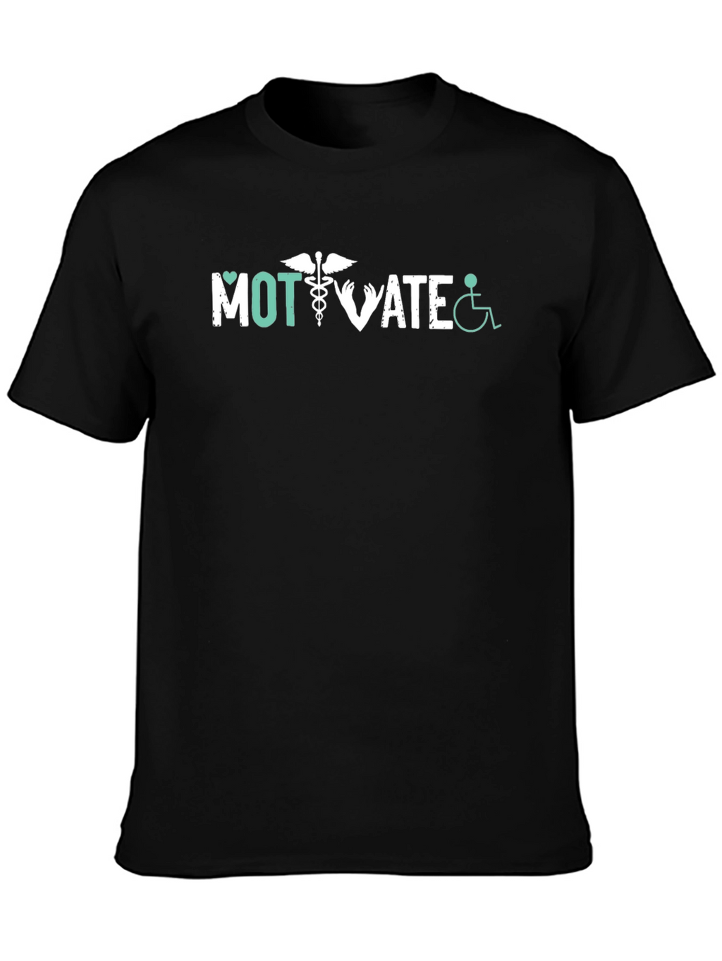 Motivate Graphic Tee - Black