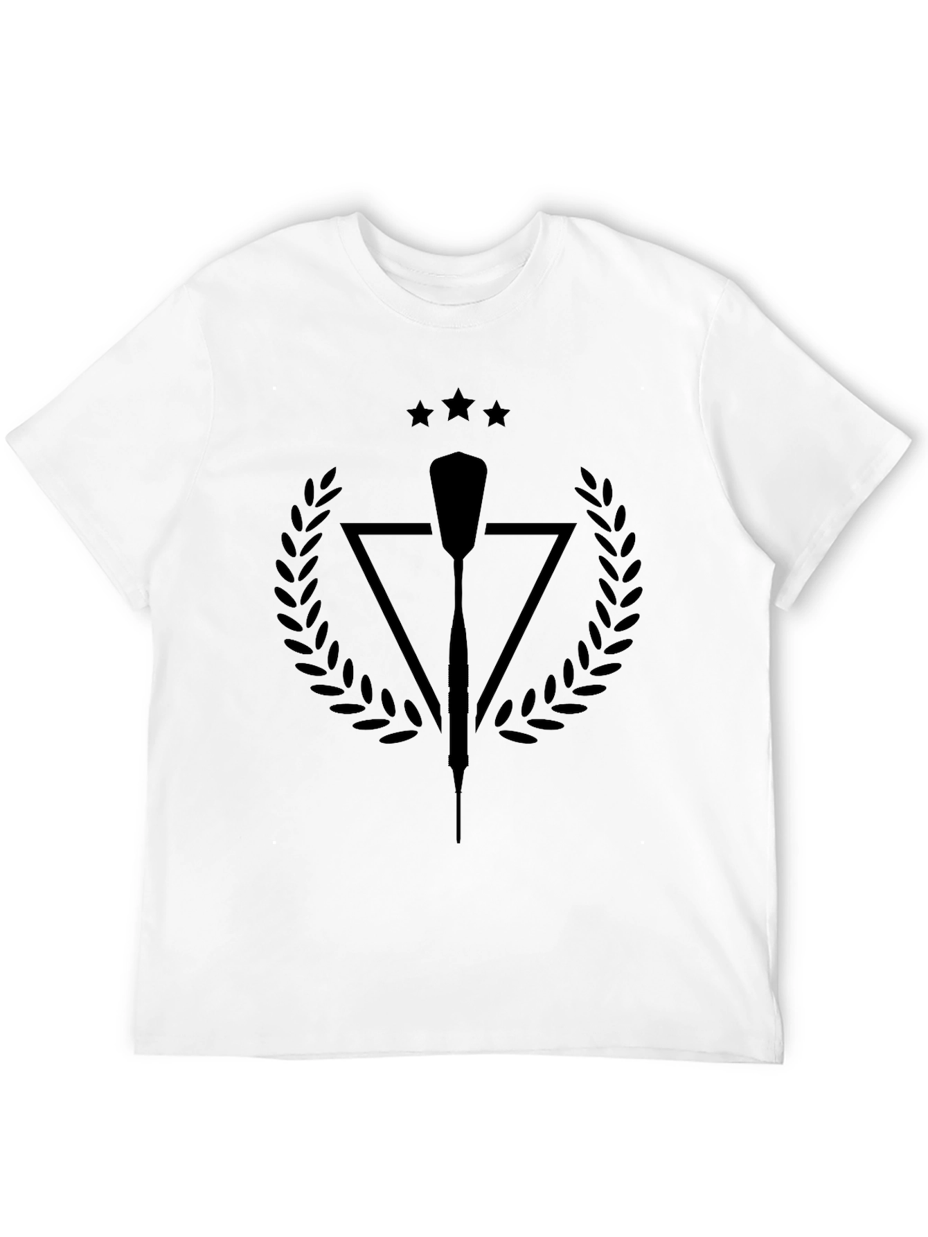 Mens Black Graphic Tee - Oar & Laurel Design