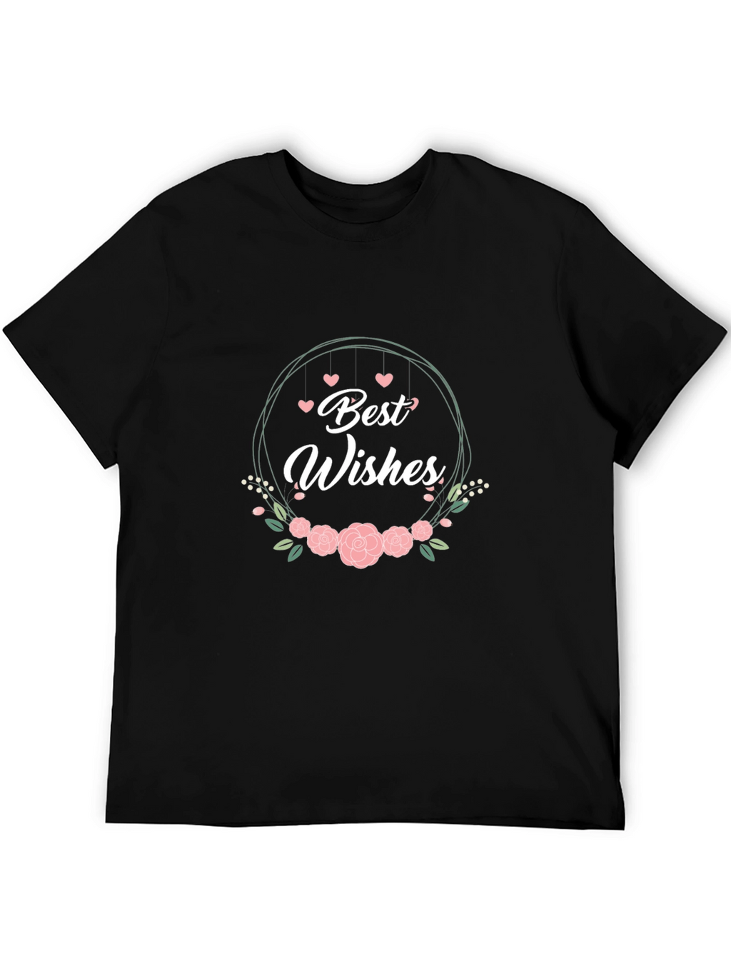Best Wishes Floral Graphic T-Shirt
