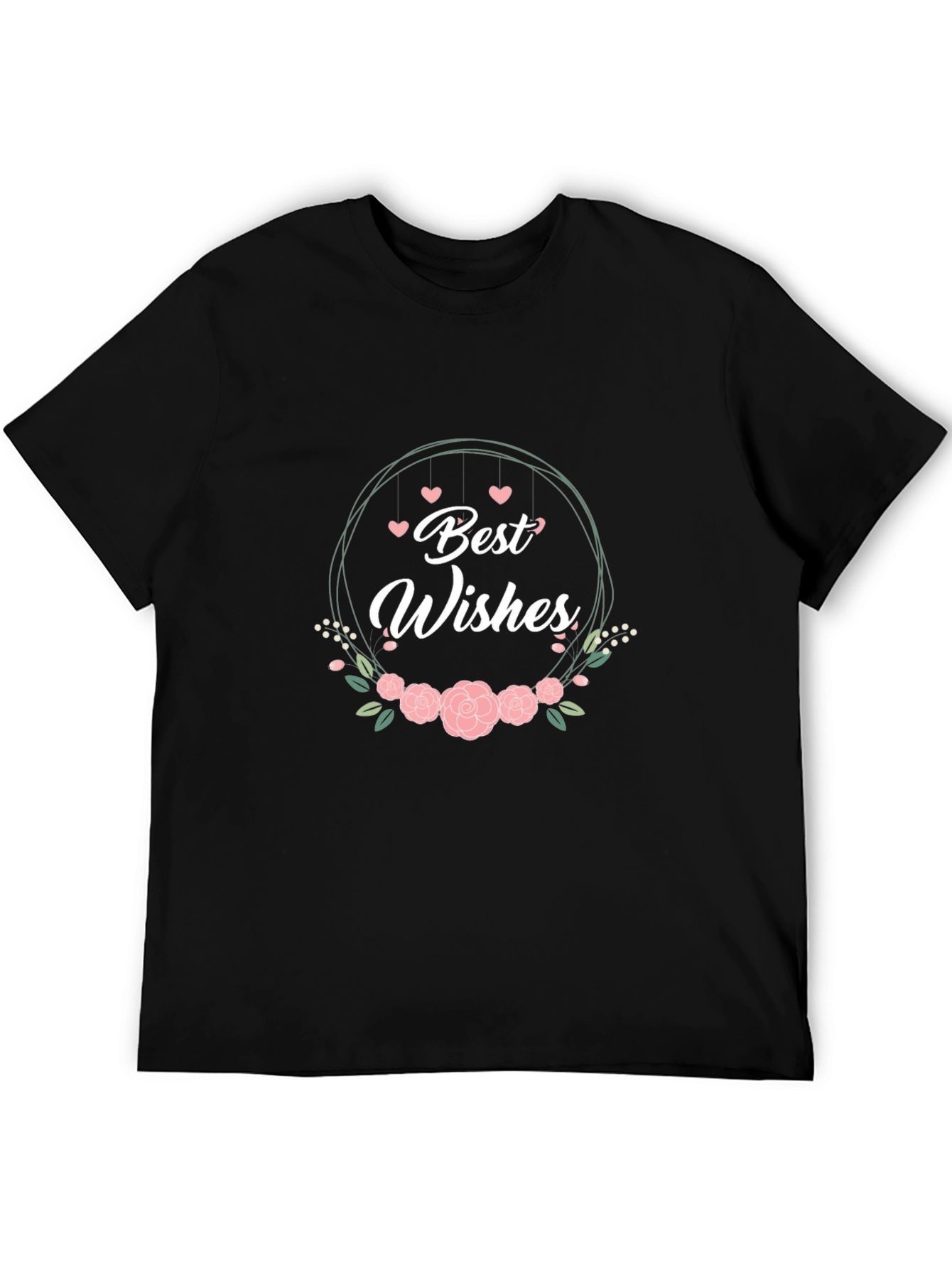 Best Wishes Floral Graphic T-Shirt
