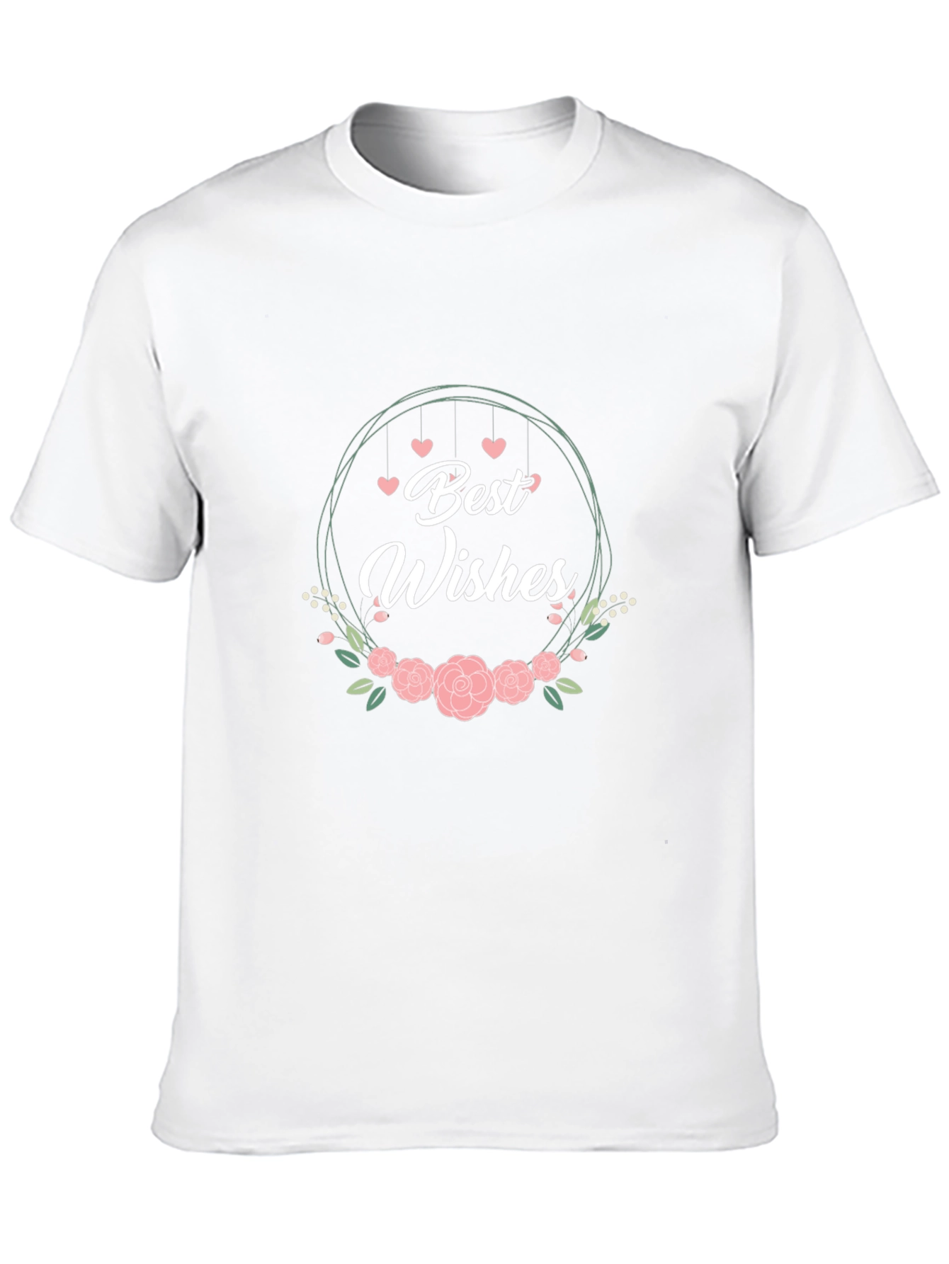 Best Wishes Floral Graphic T-Shirt
