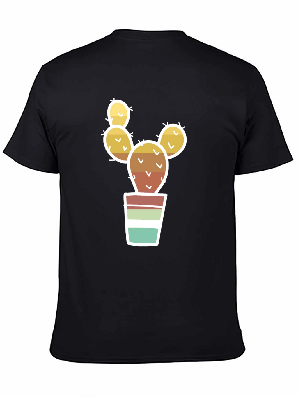Cactus in Pot Graphic Tee - Black