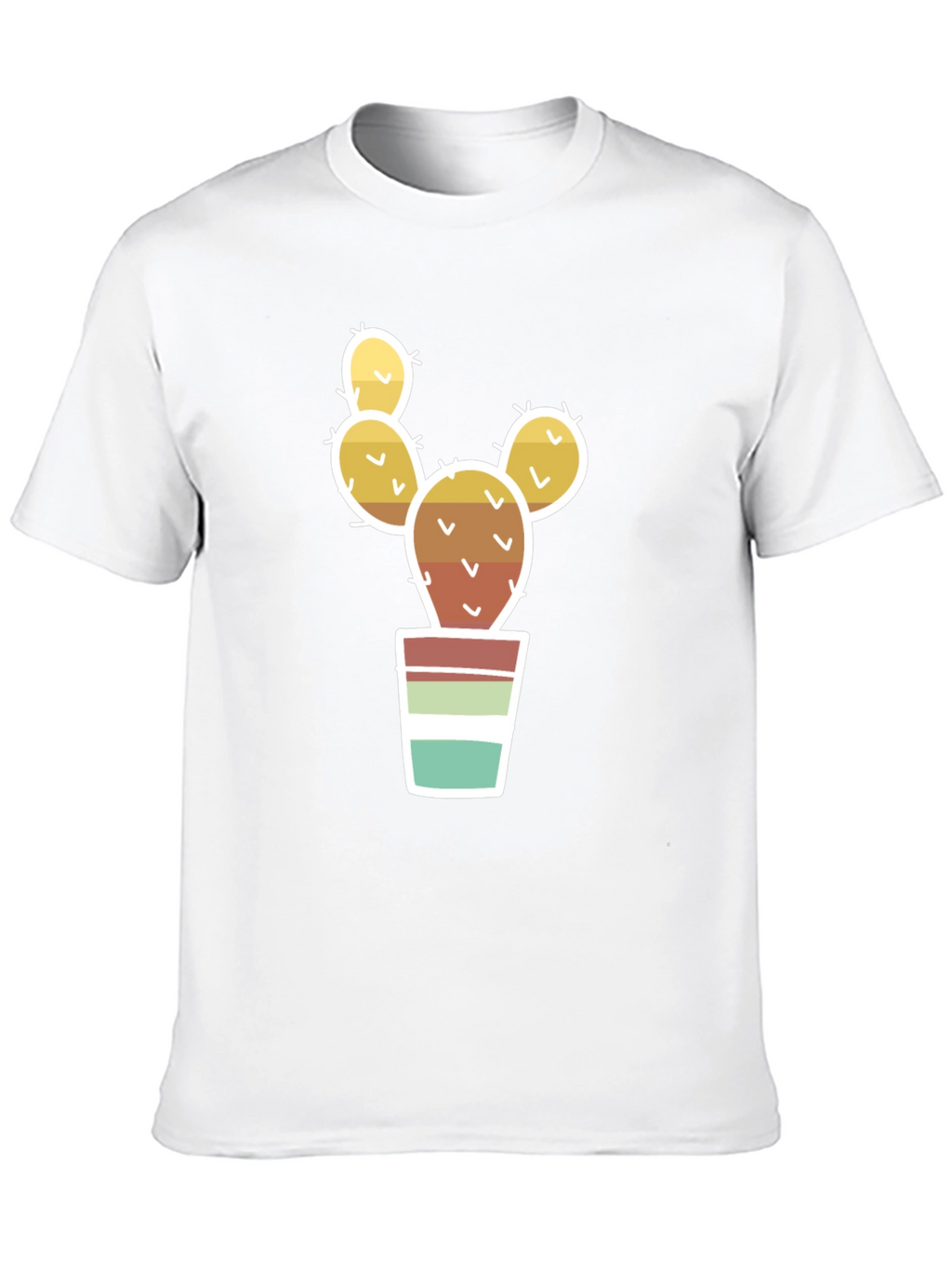 Cactus in Pot Graphic Tee - Black