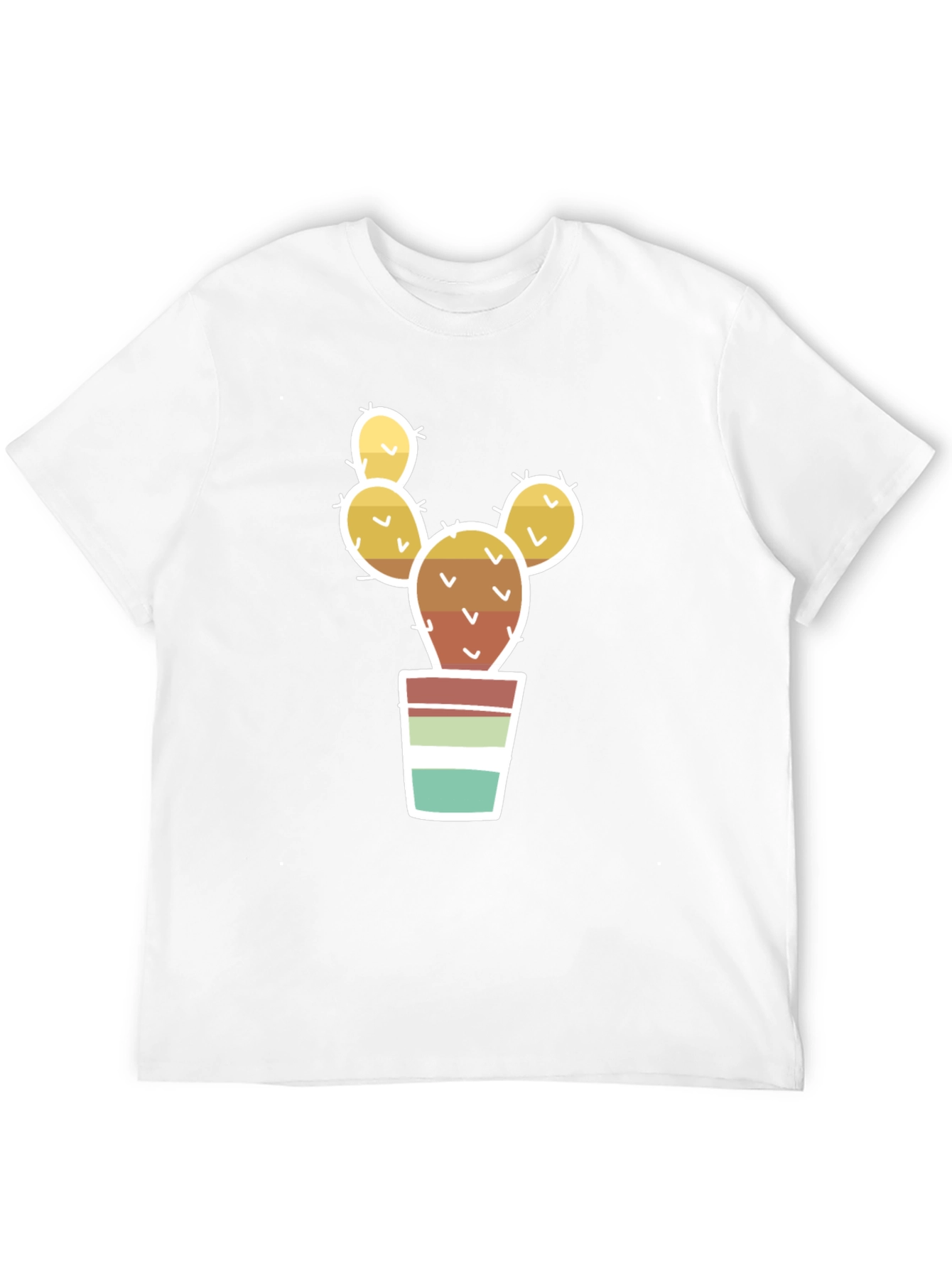 Cactus in Pot Graphic Tee - Black